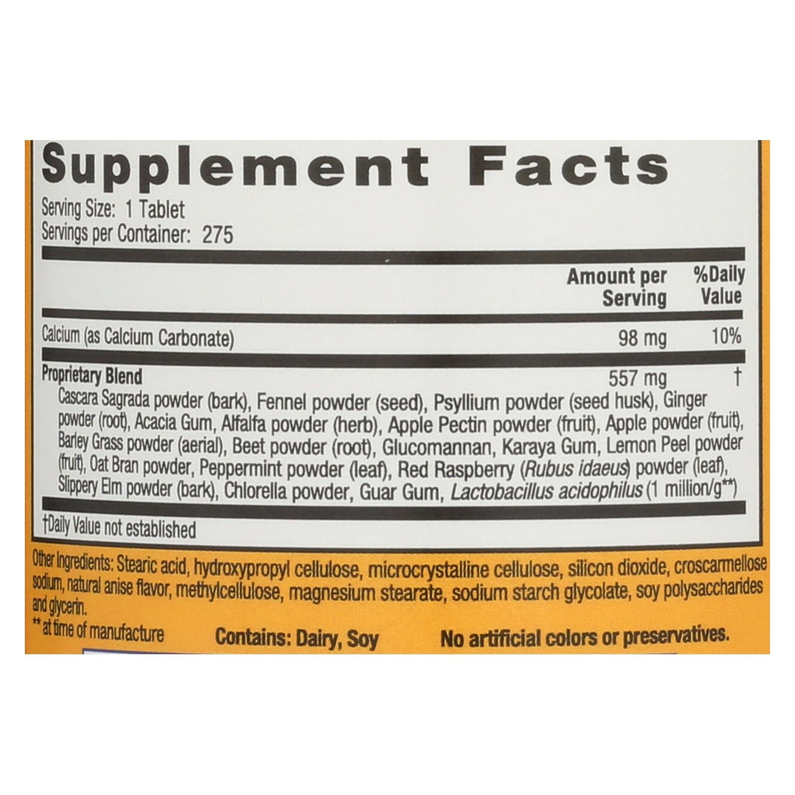 Limpiador de colon multifibra Nature's Secret, 275 comprimidos