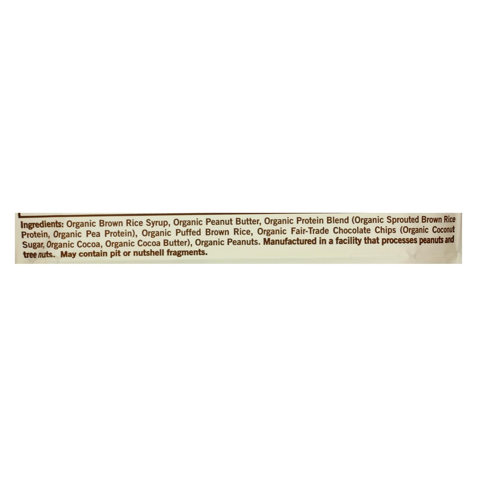 Barras orgánicas Macrobar de mantequilla de maní con chispas de chocolate (paquete de 12) de 2.5 oz