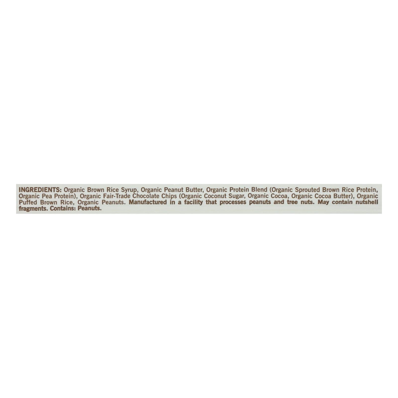 Barras orgánicas Macrobar de mantequilla de maní con chispas de chocolate (paquete de 12) de 2.5 oz