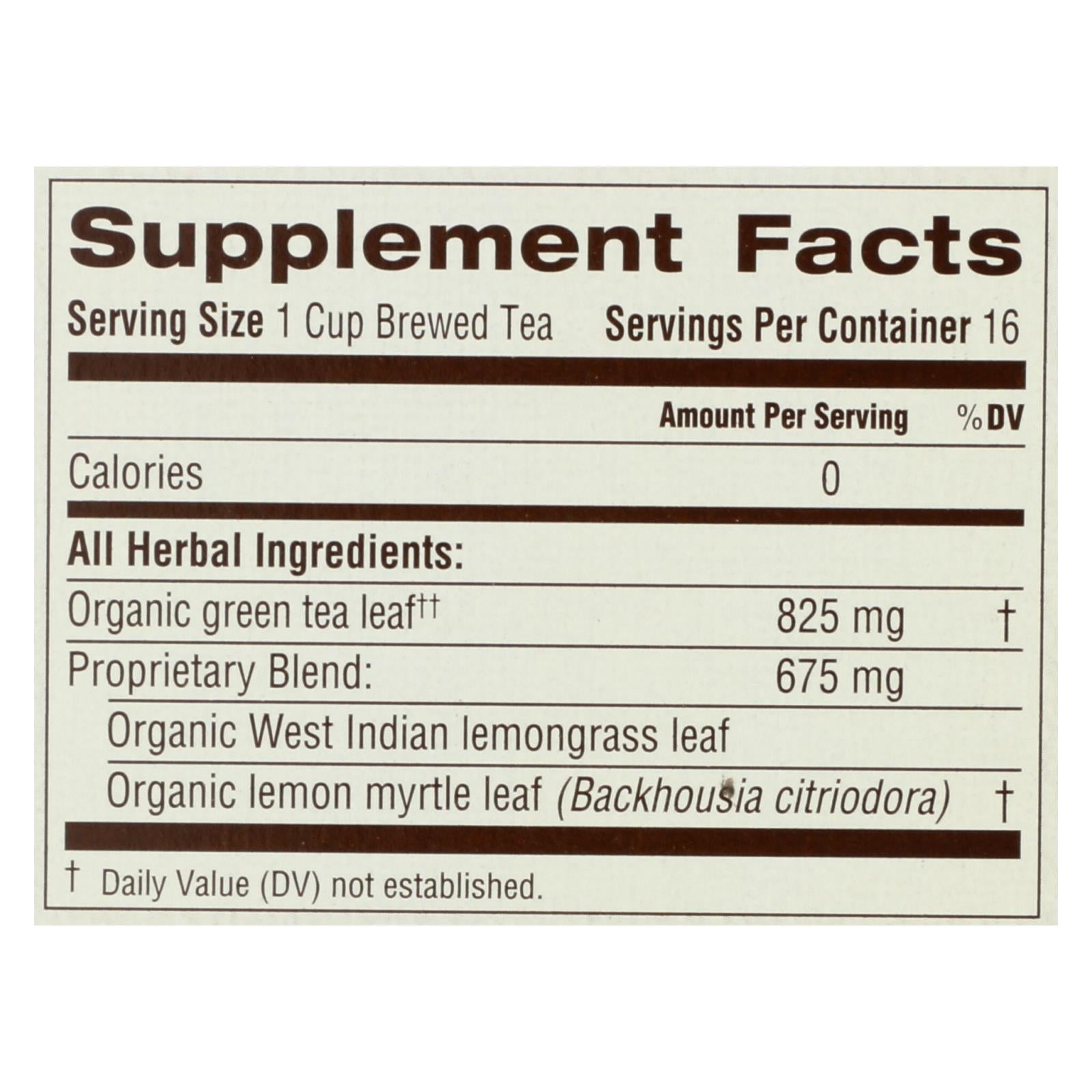Té verde dorado orgánico de Traditional Medicinals, bolsitas individuales, 16 unidades