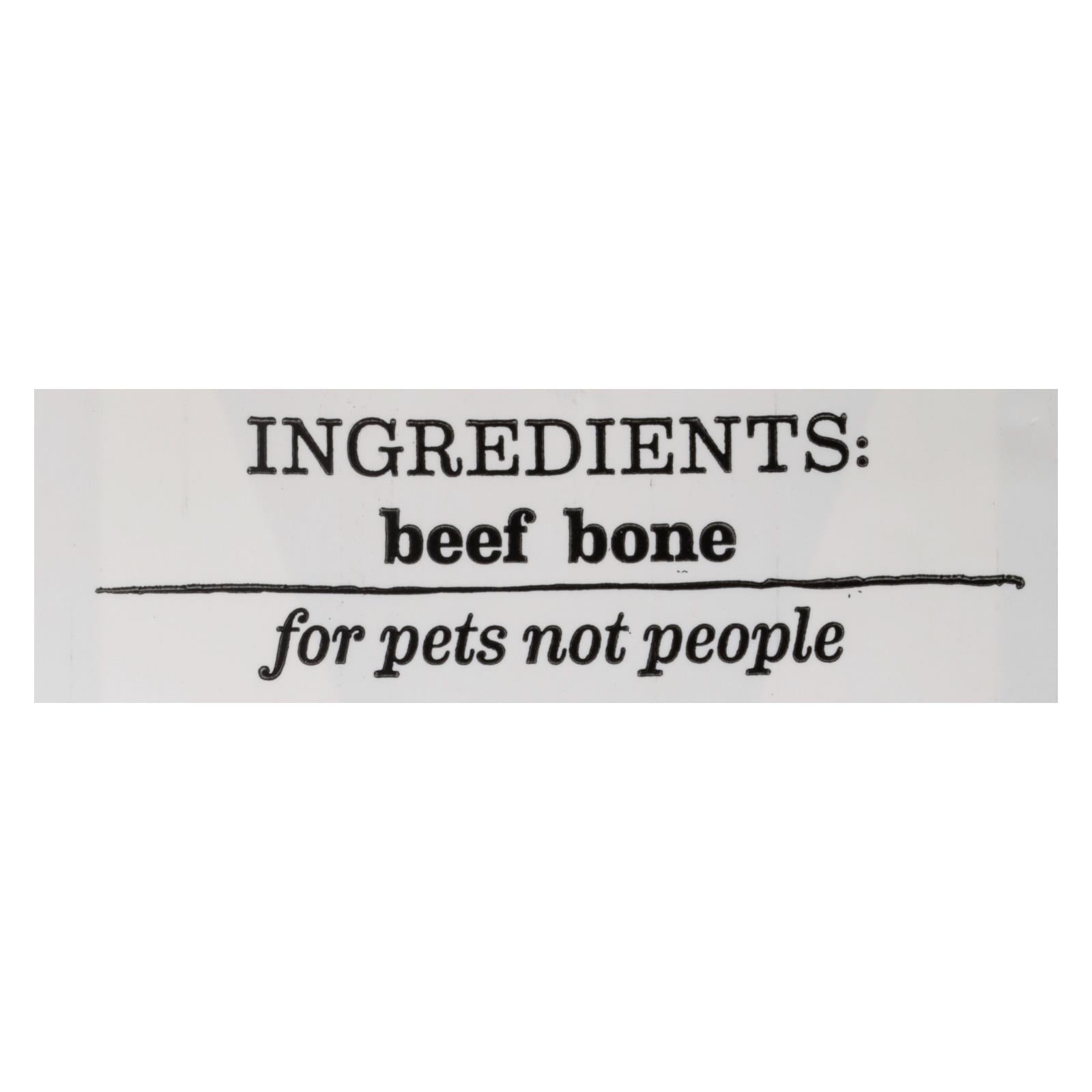 Hueso para perro Happy N Healthy Pet sabor carne de res (paquete de 6)