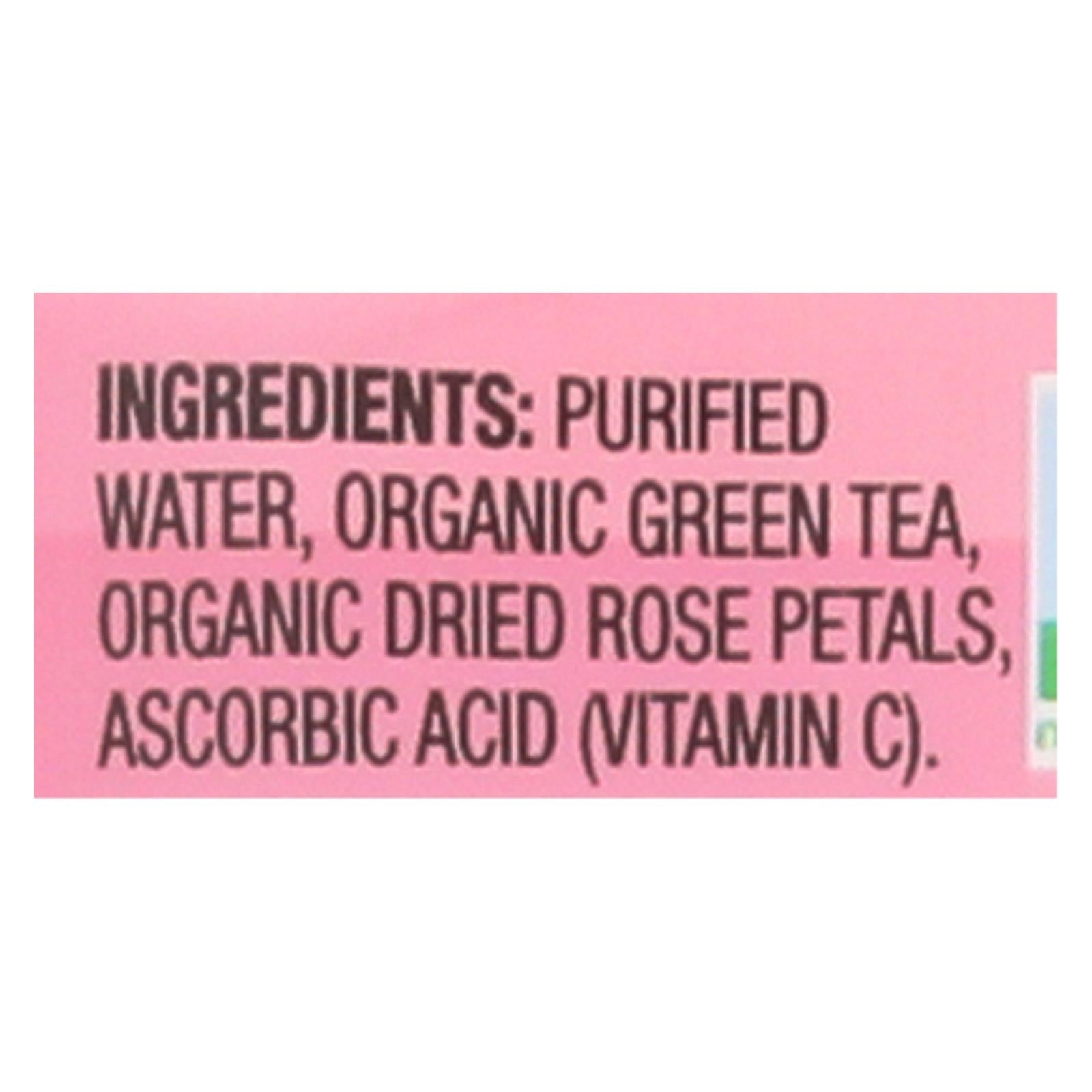 Té verde matcha orgánico Ito'en con rosa orgánica - Botellas de 500 ml (paquete de 12)