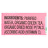 Té verde matcha orgánico Ito'en con rosa orgánica - Botellas de 500 ml (paquete de 12)