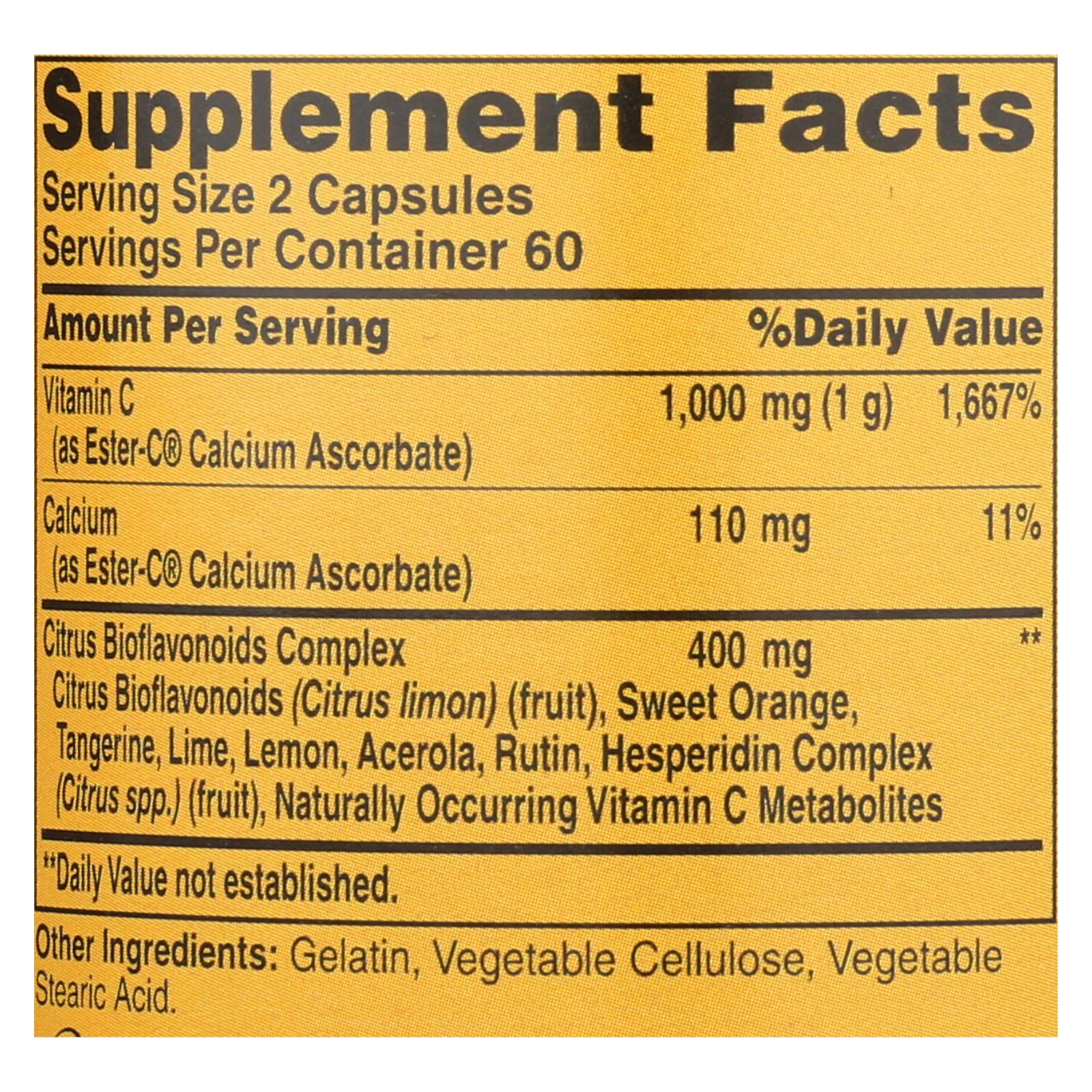Ester-C de American Health con bioflavonoides cítricos - 500 mg, 120 cápsulas