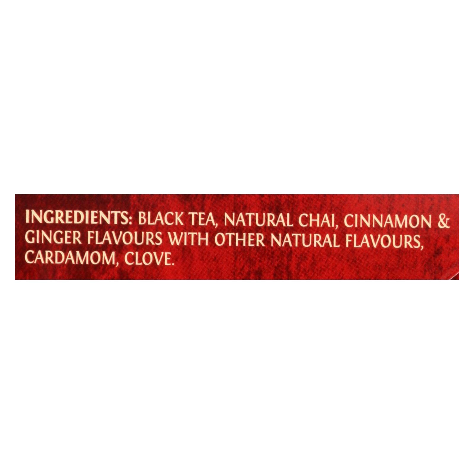 Té negro Chai Clásico Twinings, 20 bolsitas/caja (paquete de 6)