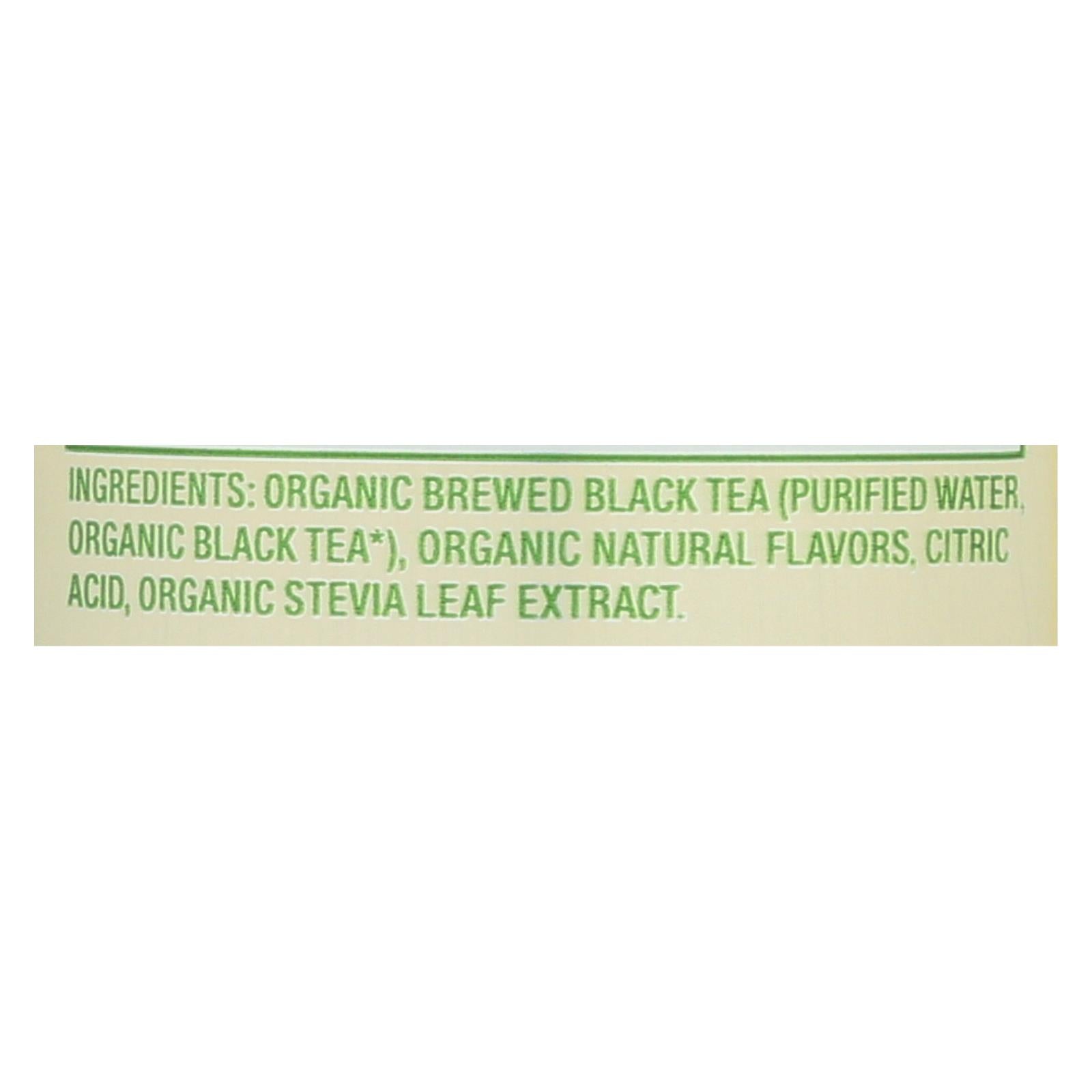 Té negro de limón Zevia sin calorías, paquete de 12 (355 ml por lata) 