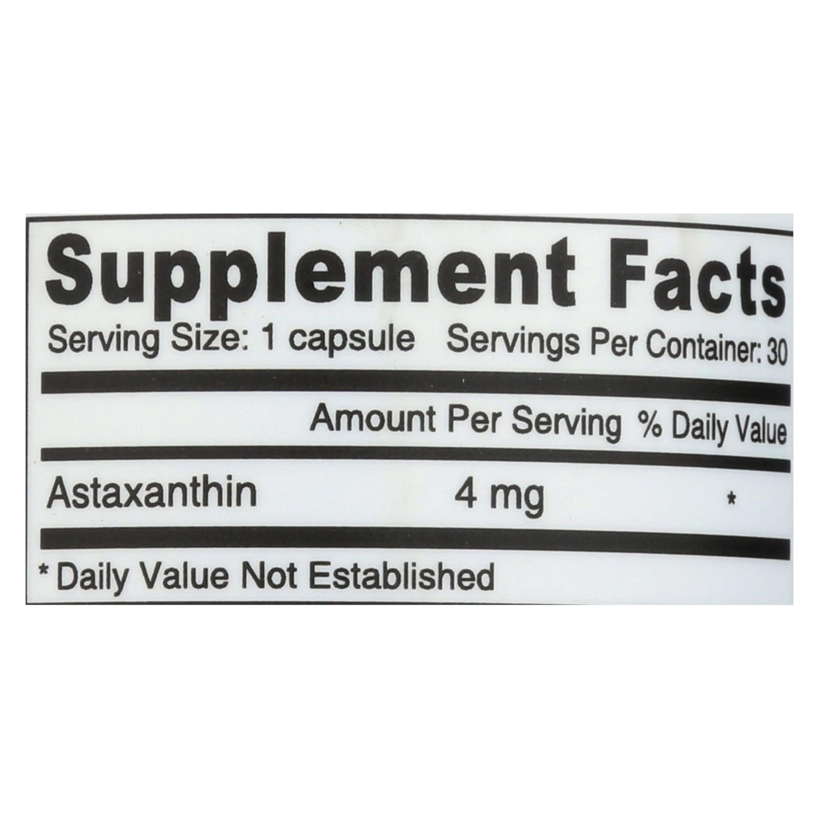 Deva Vegan Vitamins Astaxantina Super Antioxidante 4 mg, 30 Cápsulas