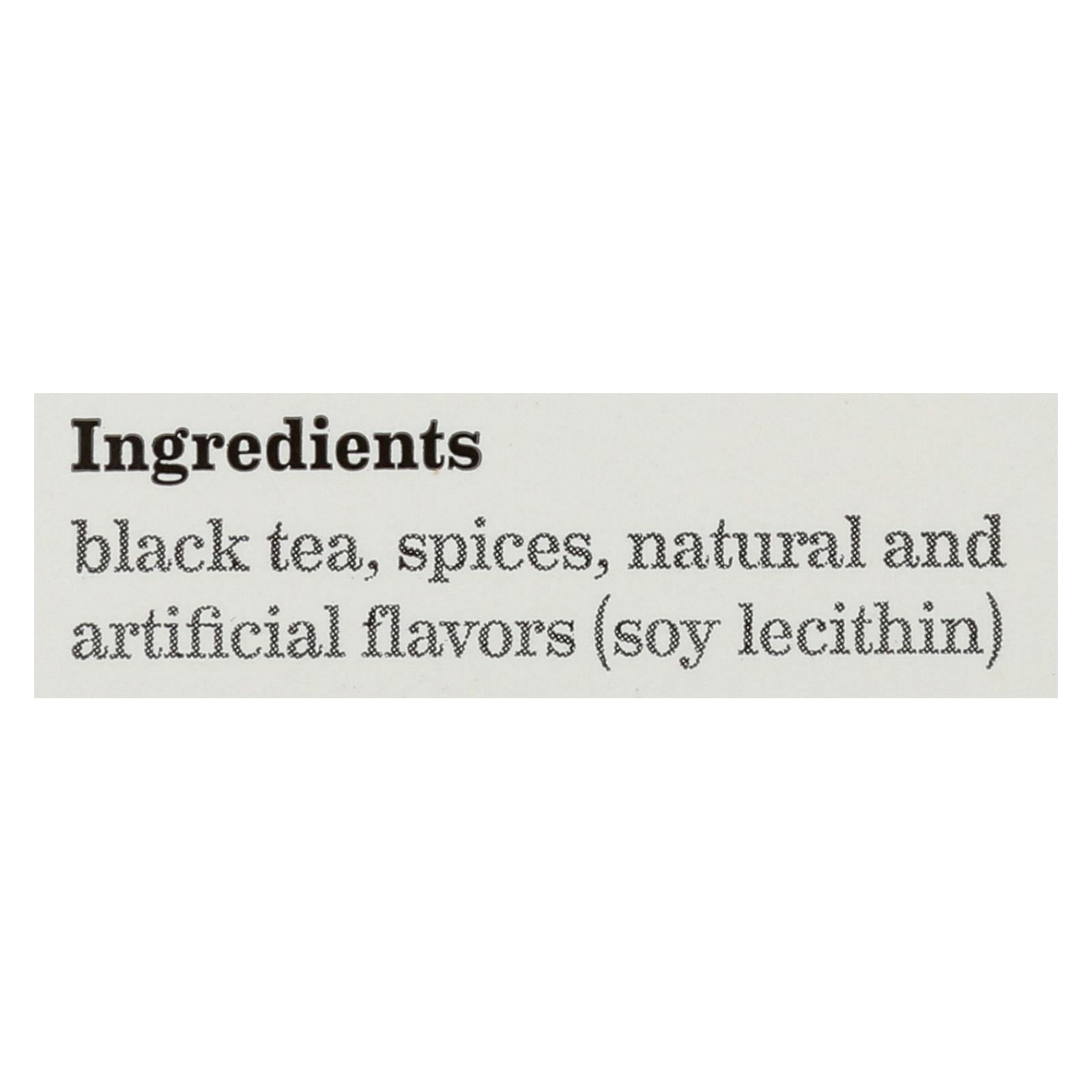 Té negro Bigelow Vanilla Chai, paquete de 6 (20 bolsitas)