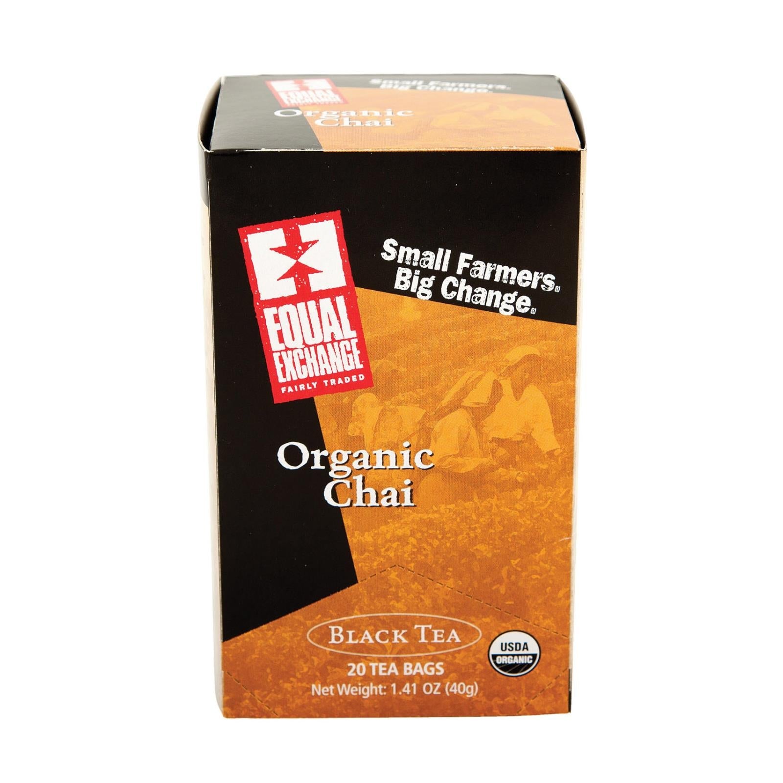 Té Chai Orgánico Equal Exchange, 20 Bolsitas (Paquete de 6)