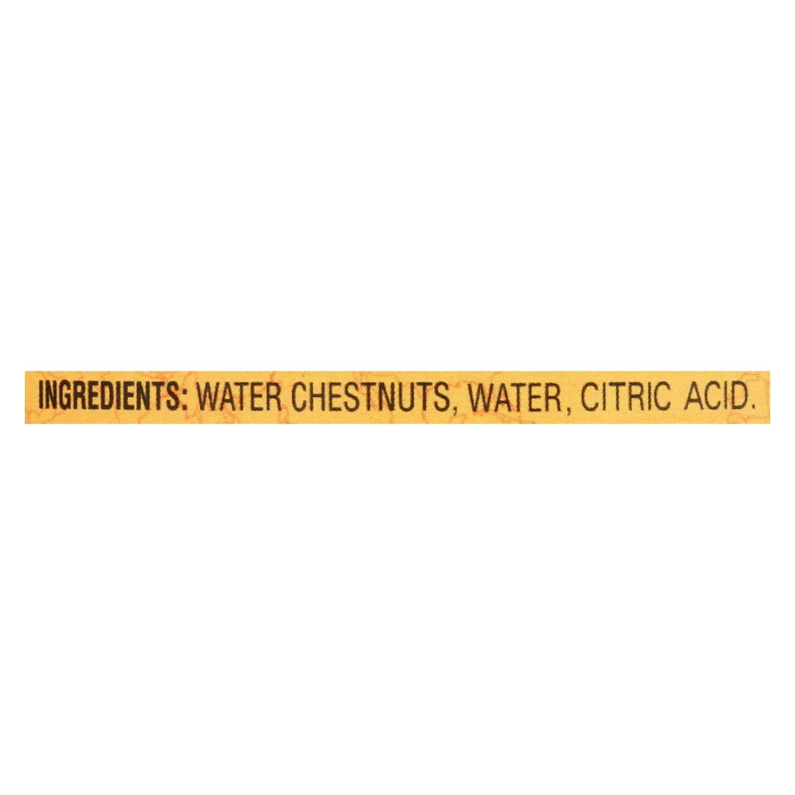 Castañas de agua enteras de Reese - (paquete de 24) - 8 oz.