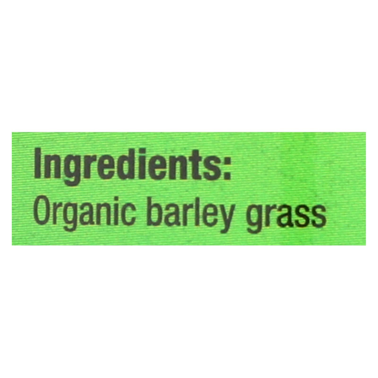 Polvo de hierba de cebada orgánica Pines International (paquete de 3.5 oz)