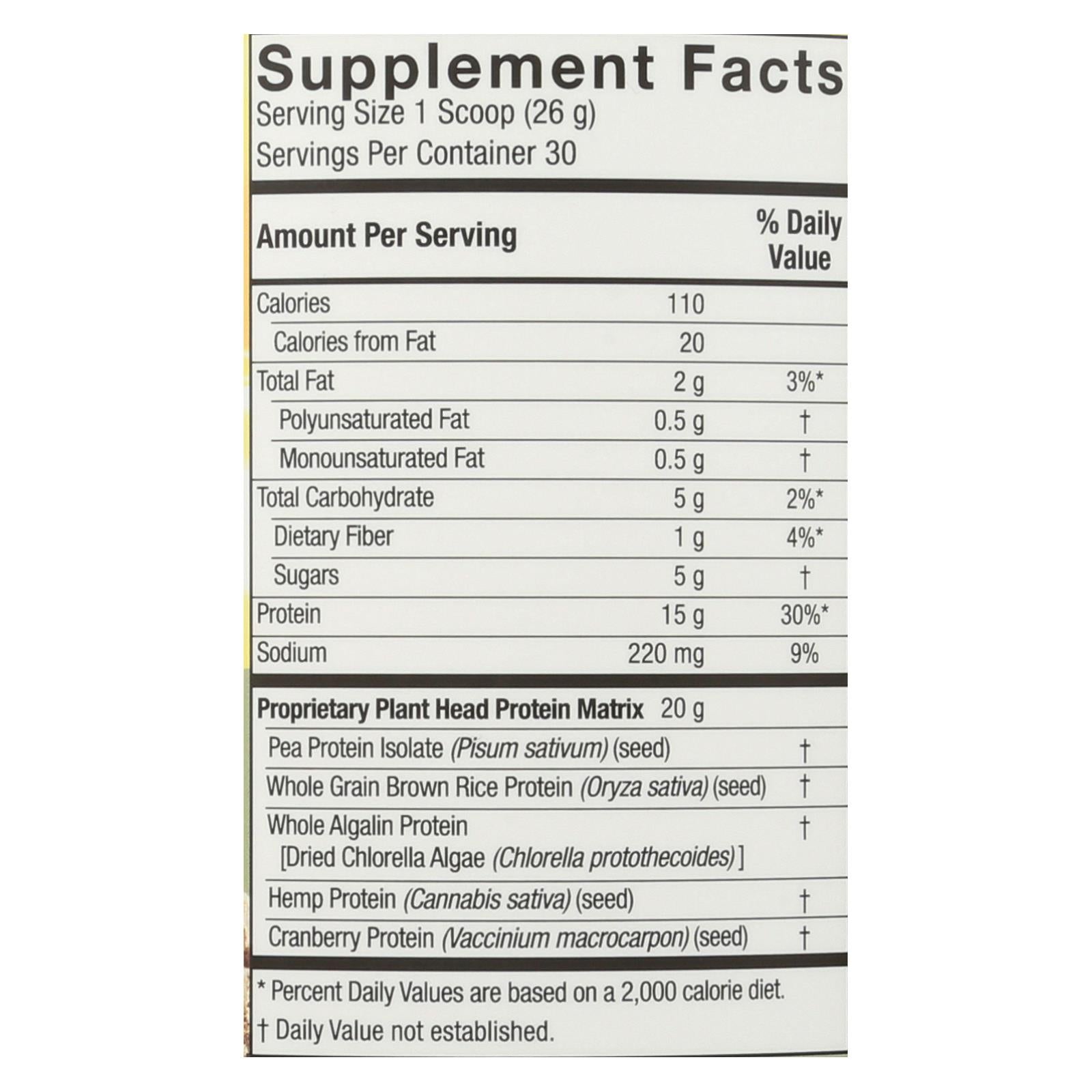 Proteína vegetal Genceutic Naturals: Vanilla Craze (1,65 lb)