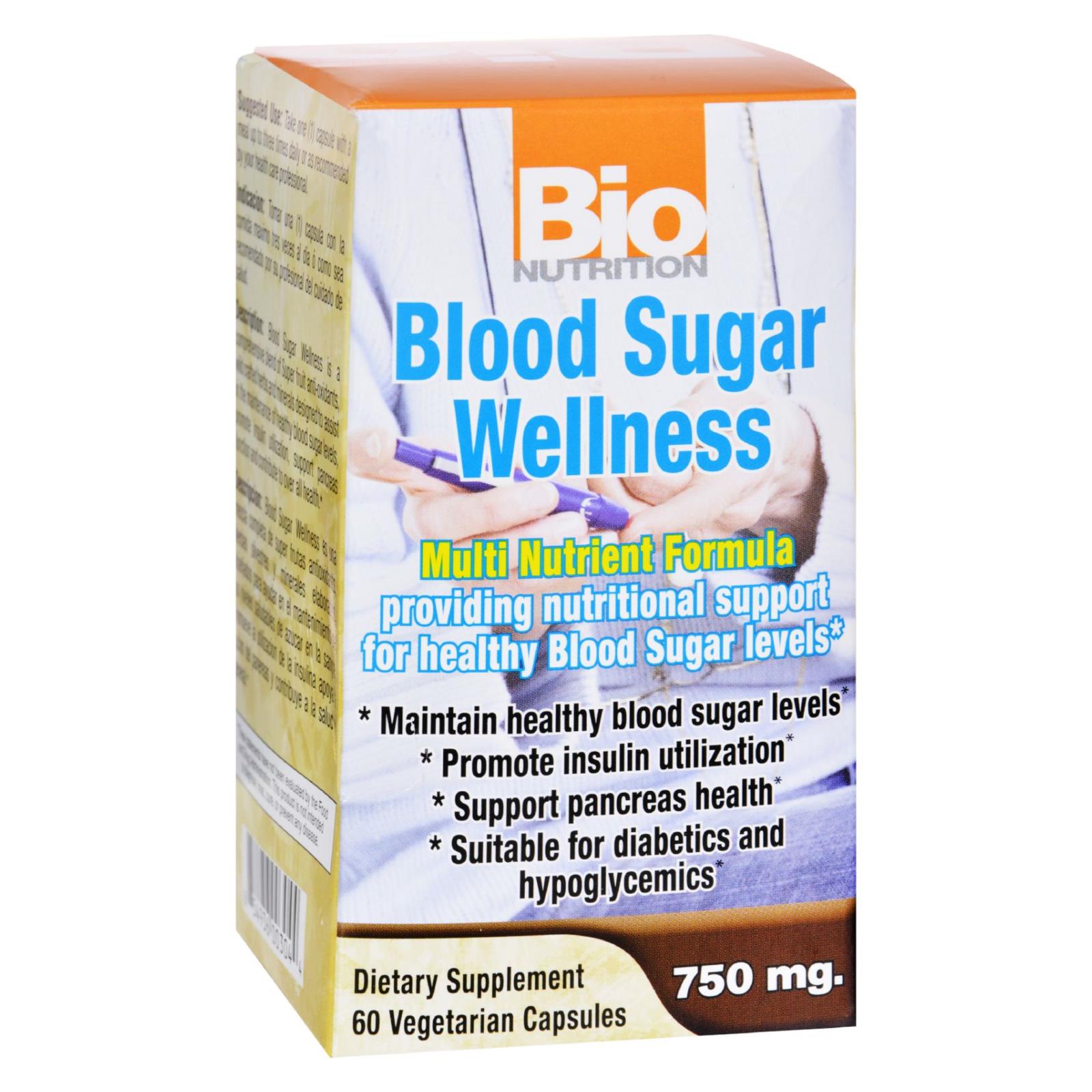 Bio Nutrition - Apoyo para el azúcar en sangre | Cápsulas vegetarianas (60 unidades)