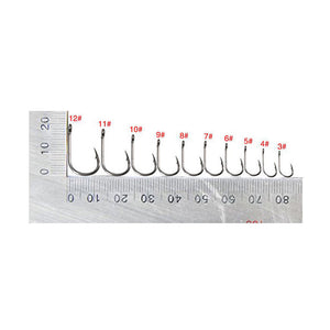 ProSeries High-Carbon Worm Fishing Hooks - Set of 100