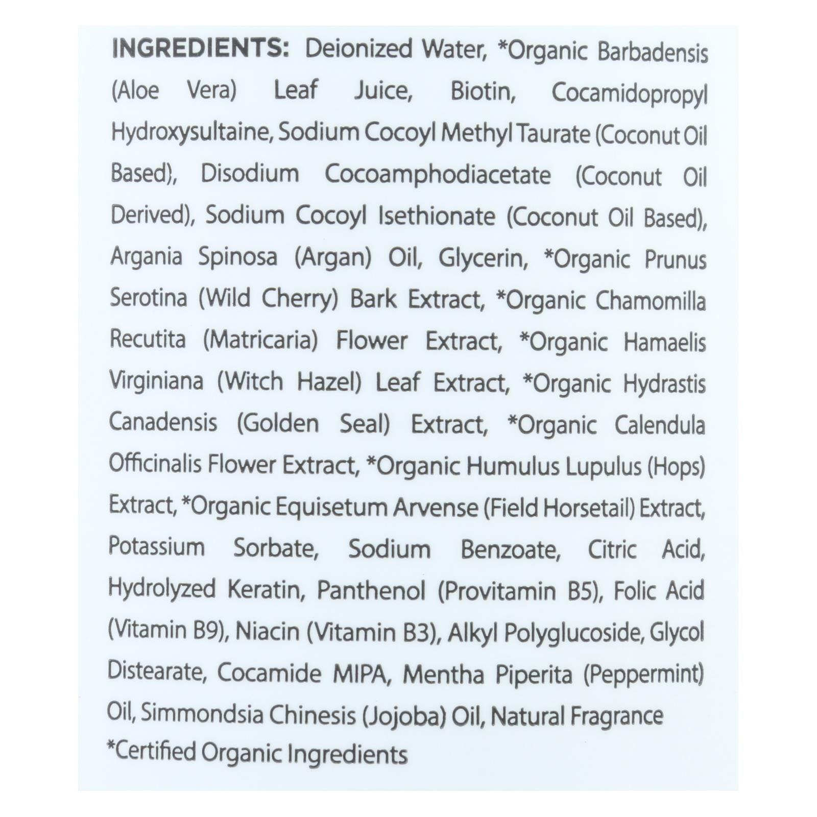 Champú con biotina de Mill Creek Botanicals para el crecimiento y el grosor del cabello (14 onzas líquidas)