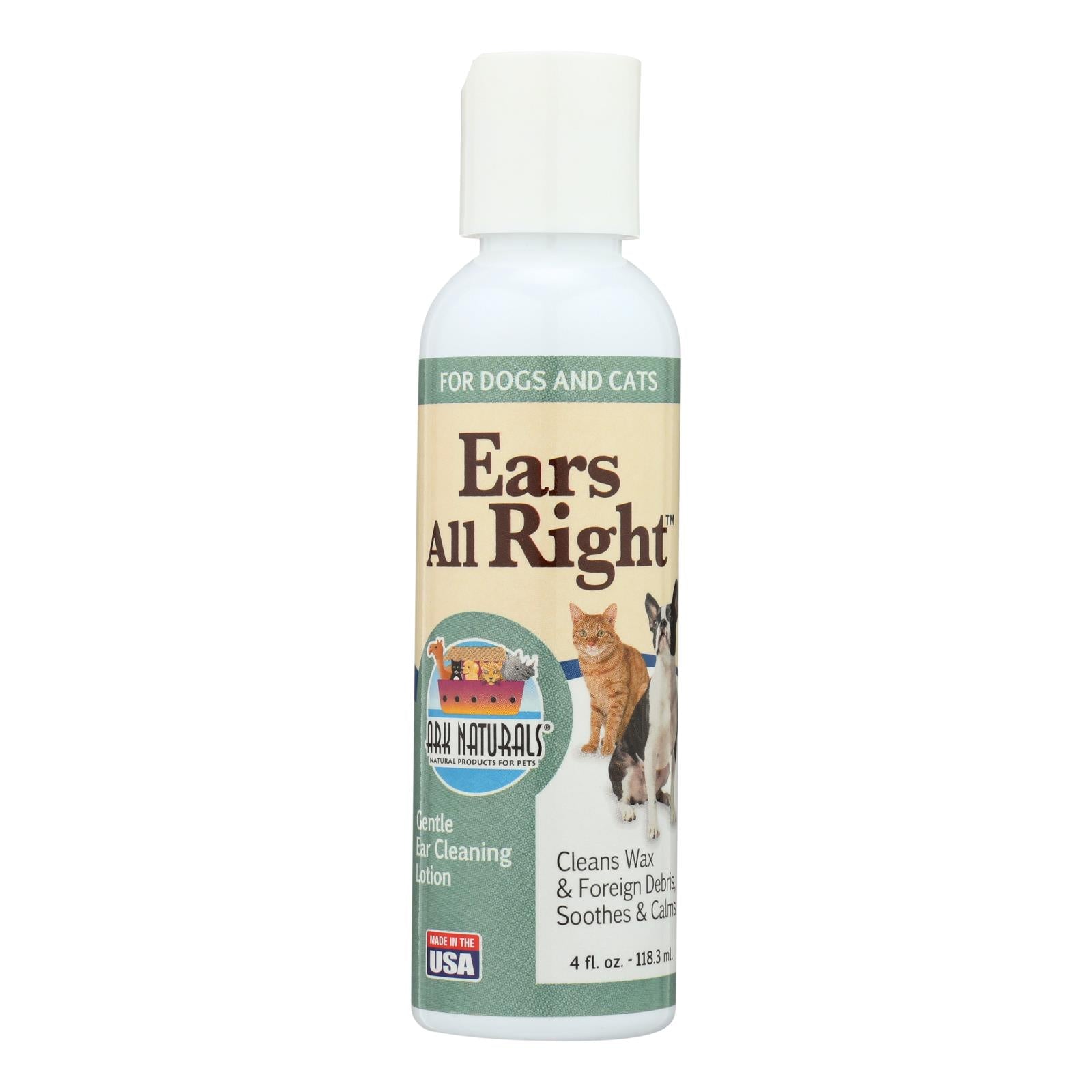Ark Naturals Ears All Right: Limpiador de oídos suave para mascotas (113 g)