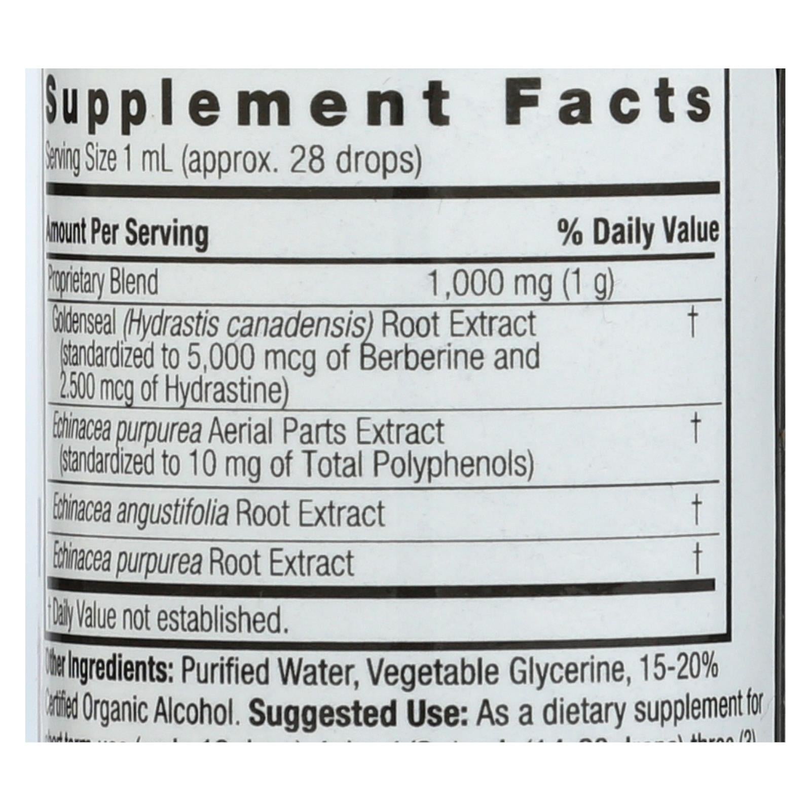 Tintura de equinácea y sello de oro de Nature's Answer, refuerzo inmunitario, 28 ml