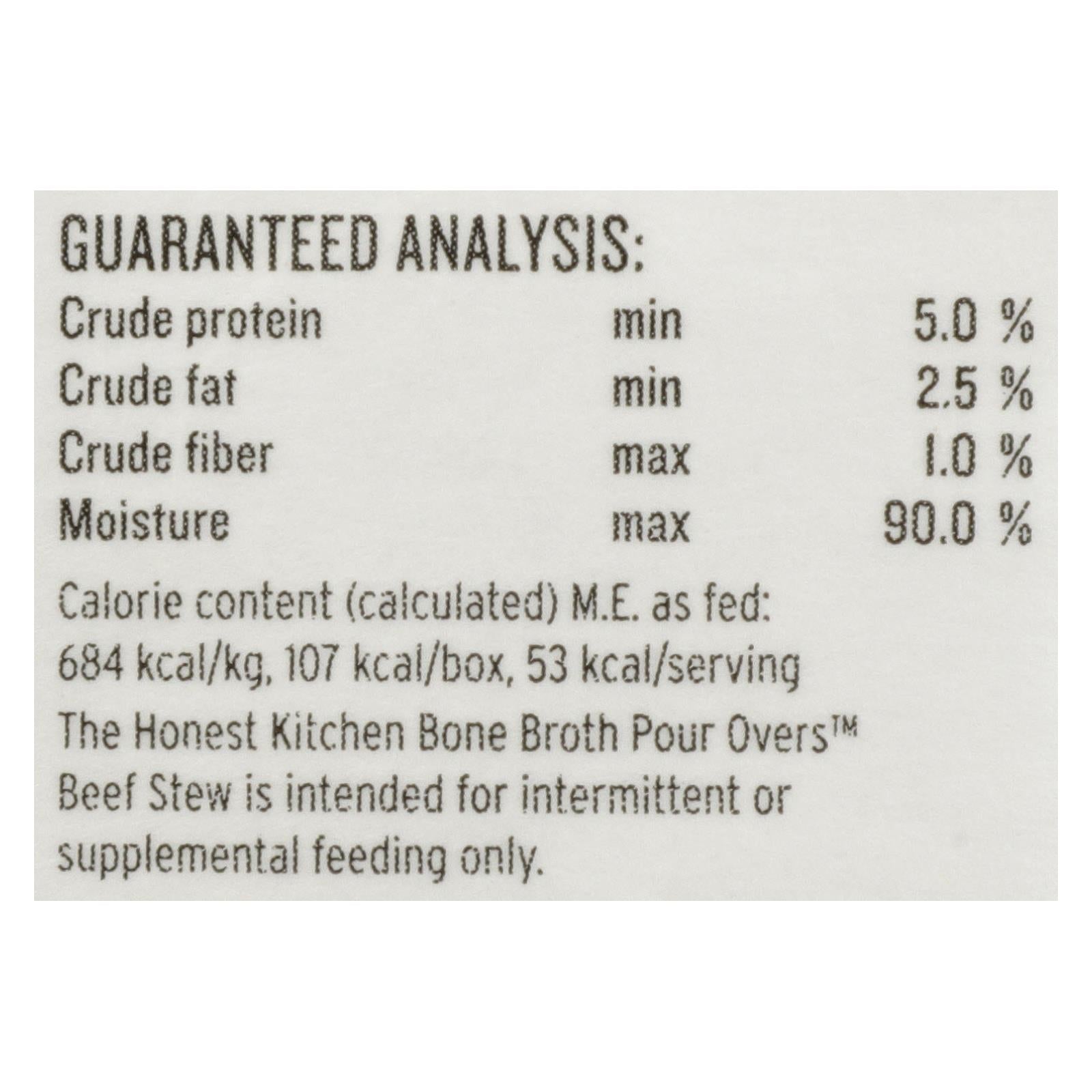 Comida para perros The Honest Kitchen, papilla con estofado de res, 5.5 oz (paquete de 12)