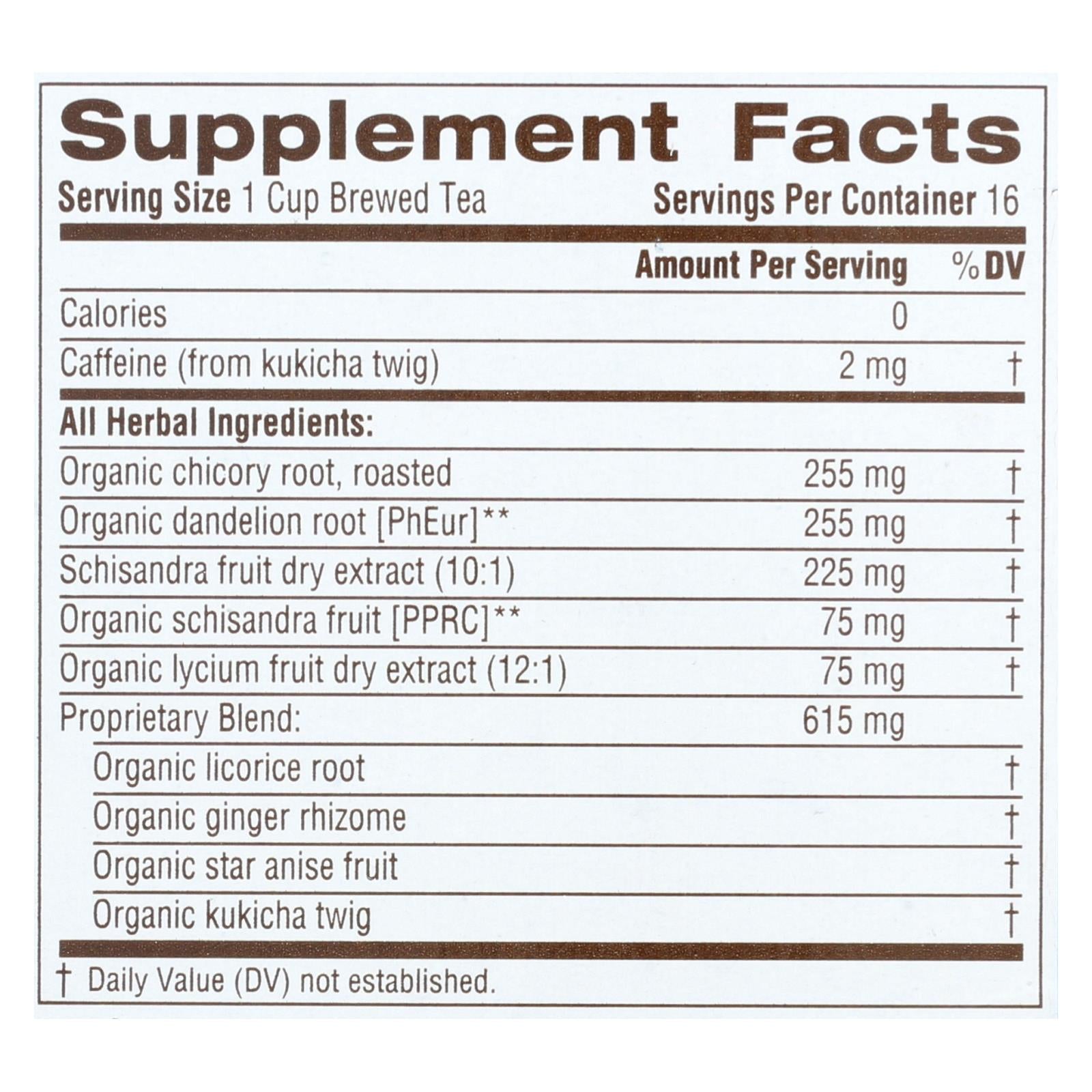 Té de hierbas desintoxicante diario Traditional Medicinals, 6 paquetes de 16 bolsitas 
