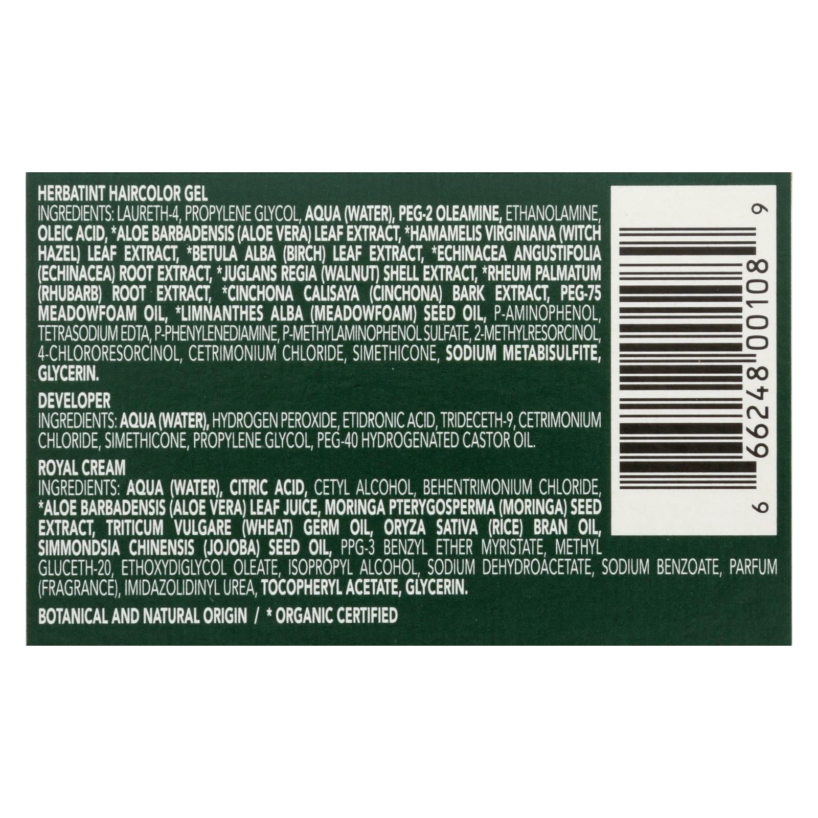 Herbatint Gel de coloración permanente a base de hierbas en rubio miel 9N (135 ml)