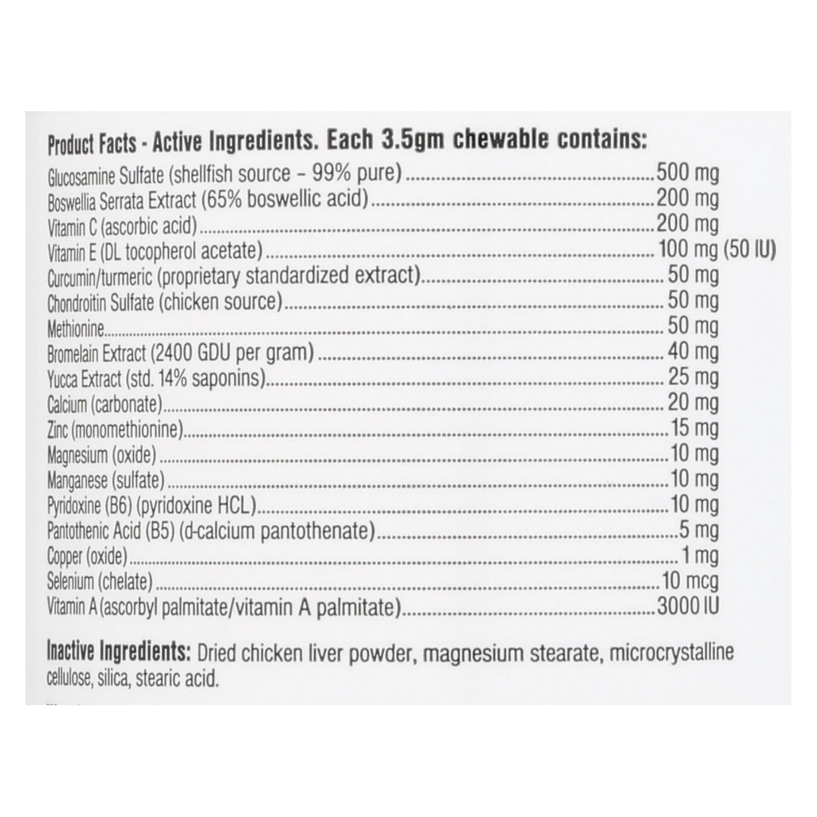 Masticables Ark Naturals Joint Rescue para la salud de la cadera y las articulaciones - 500 mg (60 unidades)