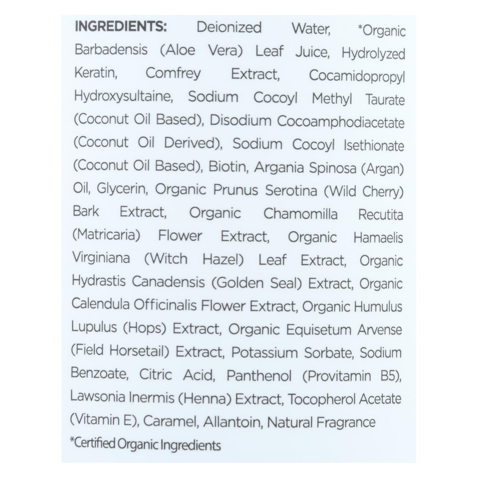 Champú de queratina Mill Creek Botanicals, fórmula reparadora, 14 onzas líquidas.