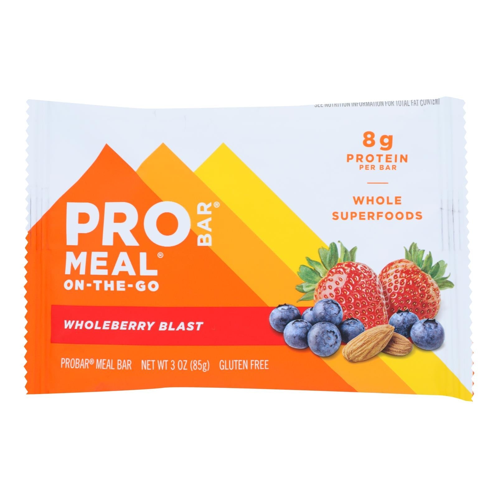 Barra de proteína orgánica Pro Bar Whole Berry Blast de 85 g (paquete de 12)