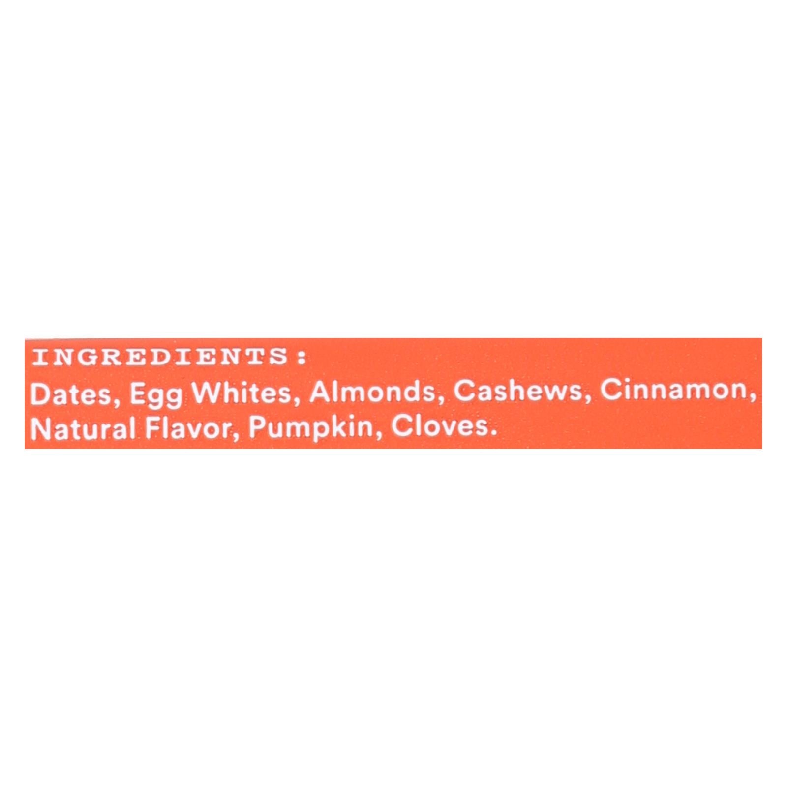 Barra de proteína con especias de calabaza RXBAR (paquete de 12 - 1,83 oz)