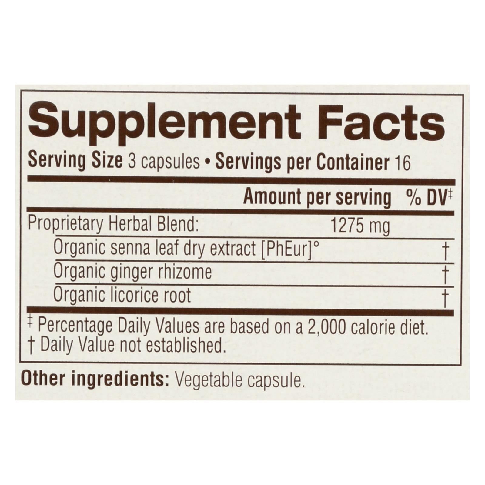 Cápsulas de sen Smooth Move de Traditional Medicinals (paquete de 50) 