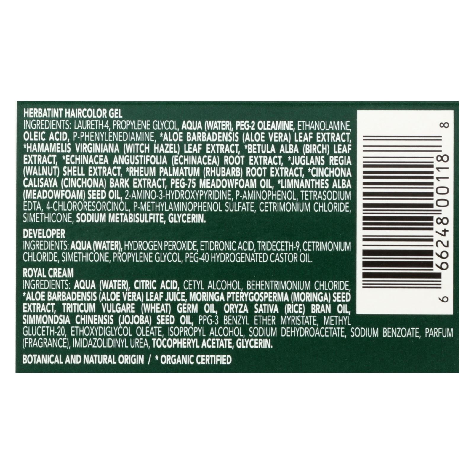 Gel colorante permanente para cabello a base de hierbas Herbatint - Enriquecido con extractos de plantas naturales - 4R Castaño cobrizo (4.56 fl. oz.)