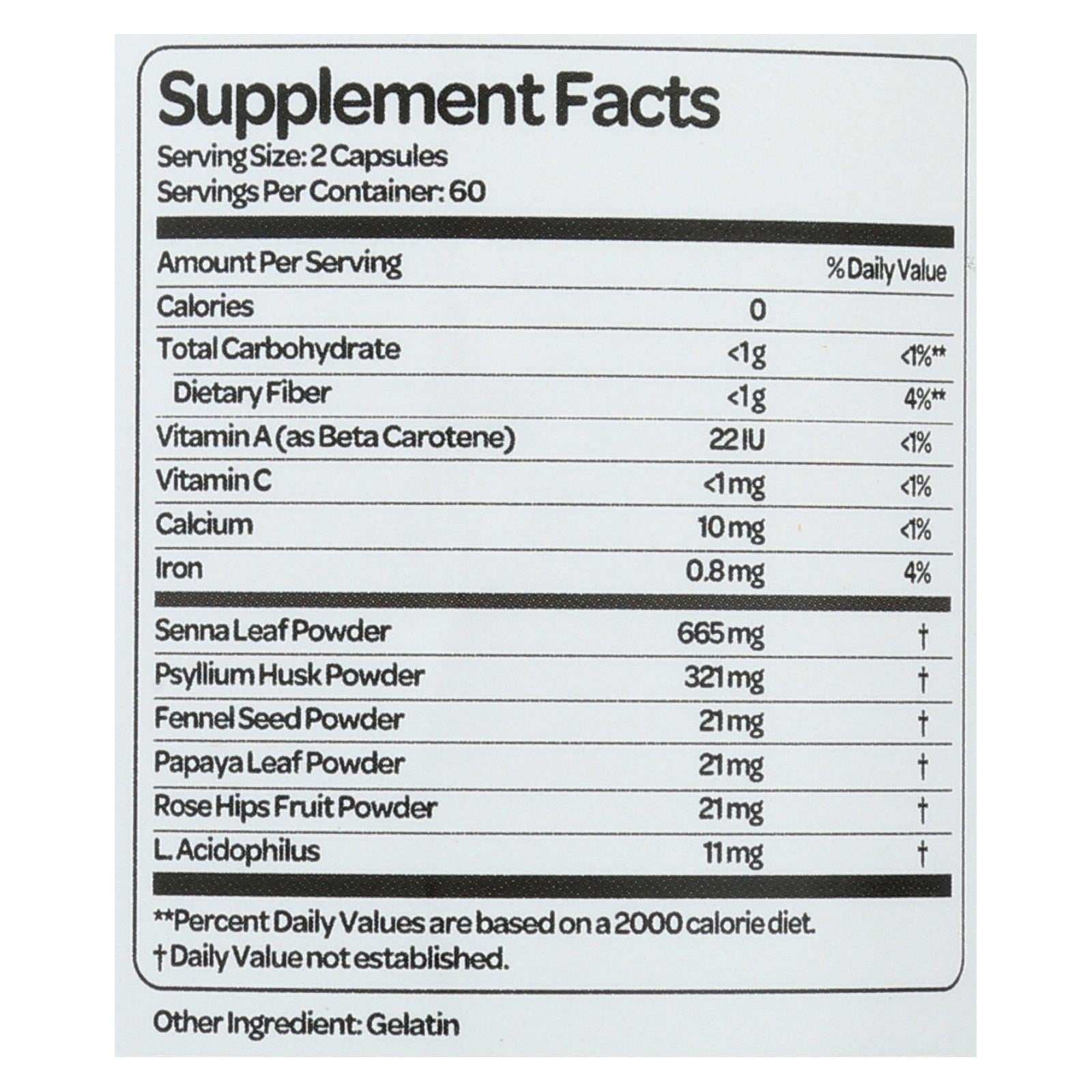 Super Limpieza de Colon Health Plus 500 mg (120 Cápsulas)