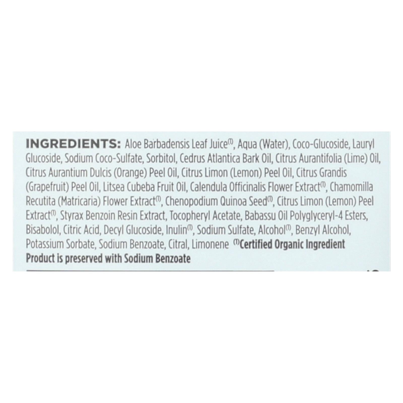 Champú clarificante de limón con manteca de karité Avalon Organics para un cabello puro y revitalizado (315 ml)