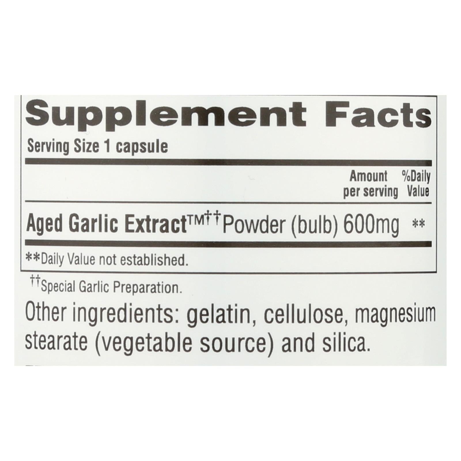 Potenciador de la salud cardiovascular: Extracto de ajo añejado Kyolic Cardiovascular Extra Fuerte (120 cápsulas) 