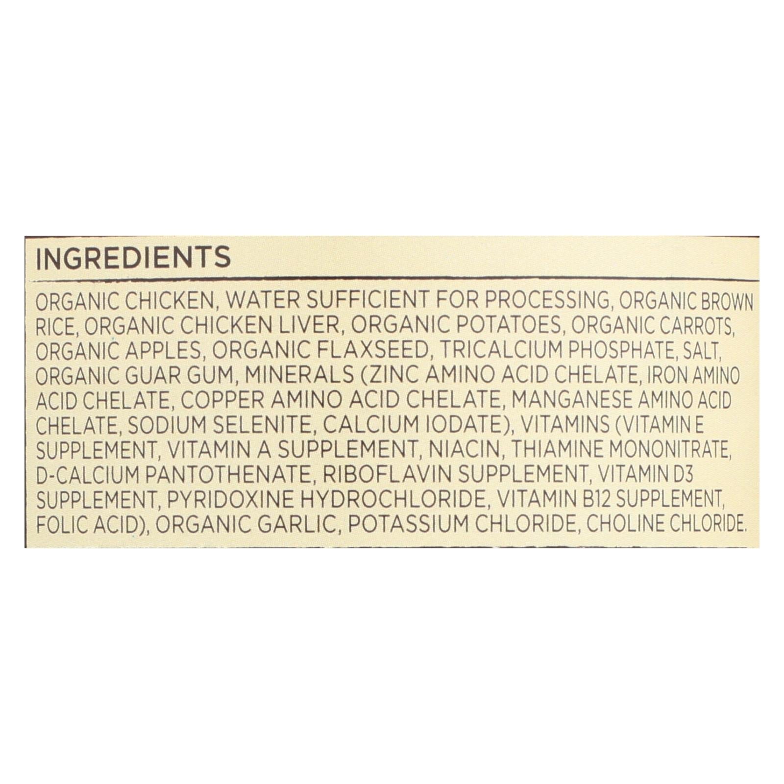 Alimento orgánico para perros Castor &amp; Pollux - Pollo y arroz integral, 355 g