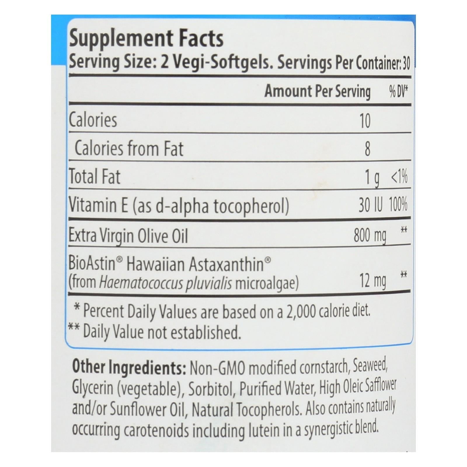 Nutrex Hawaii Bioastin Supreme - 6 mg | 60 cápsulas vegetarianas