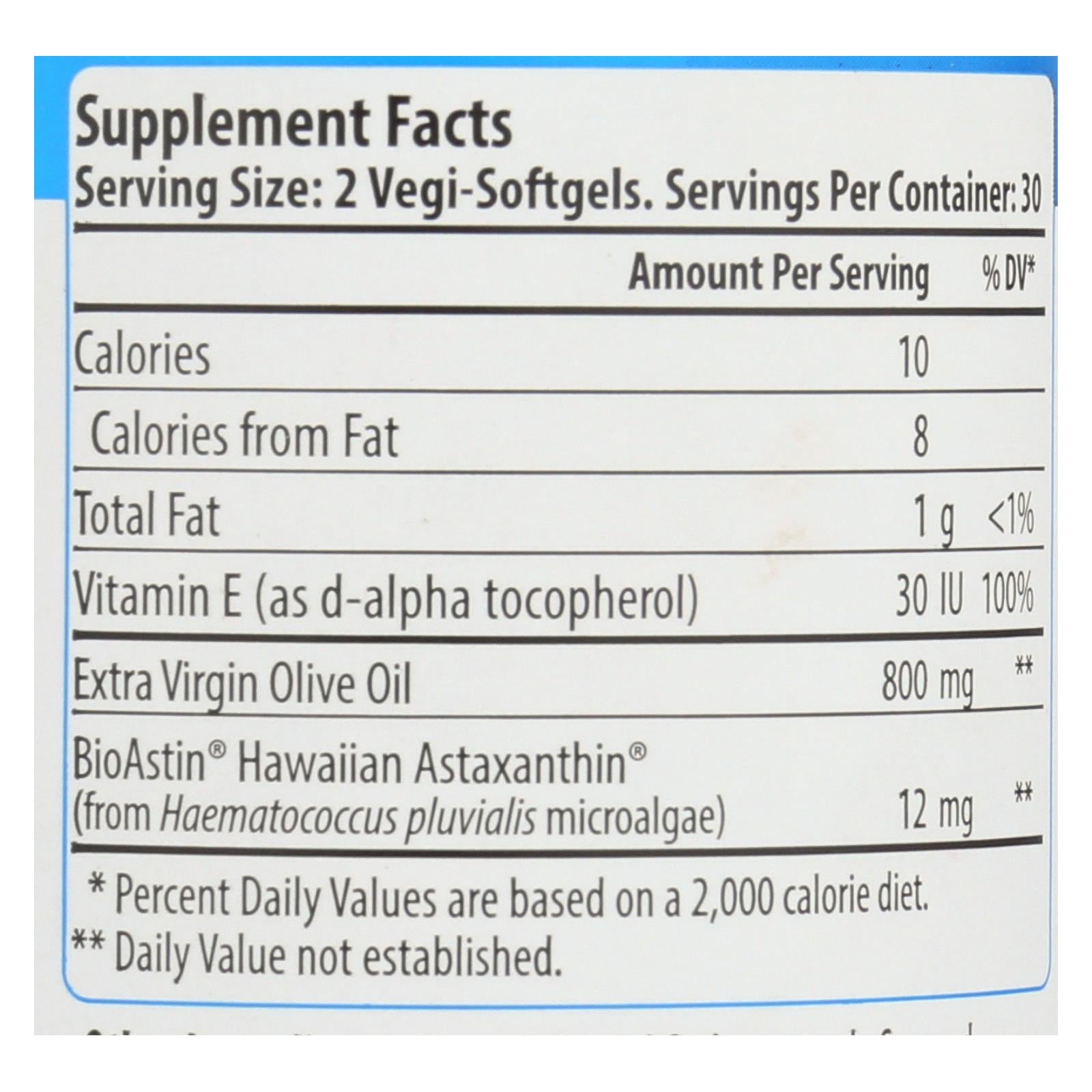 Nutrex Hawaii Bioastin Supreme - 6 mg | 60 cápsulas vegetarianas