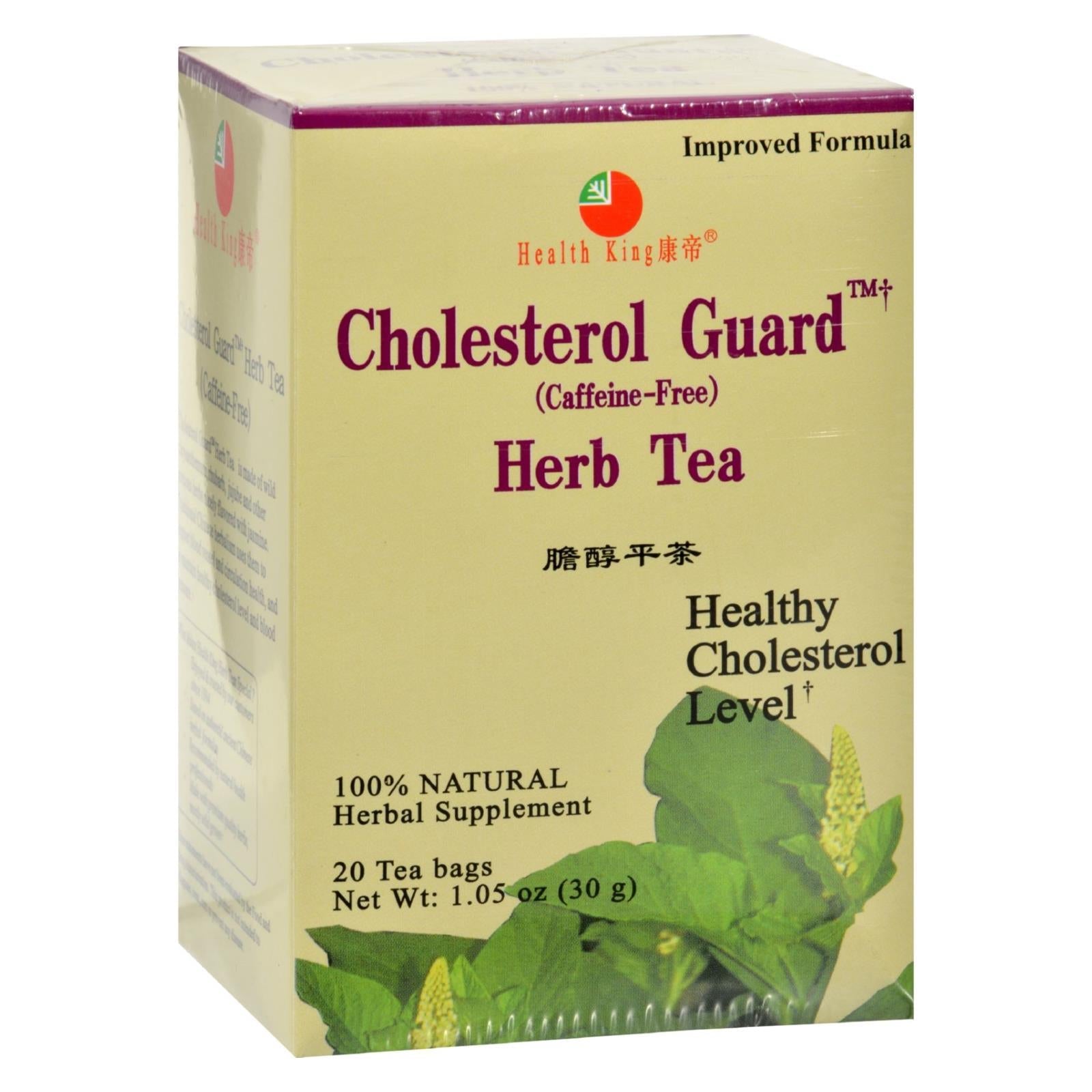 Paquete de 20 tés de hierbas Health King Cholesterol Guard