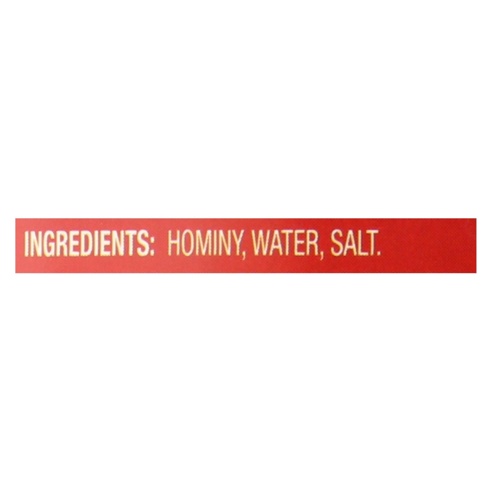 Juanita's Foods Hominy Mexican Style - 12 Pack of 25 Oz. Cans