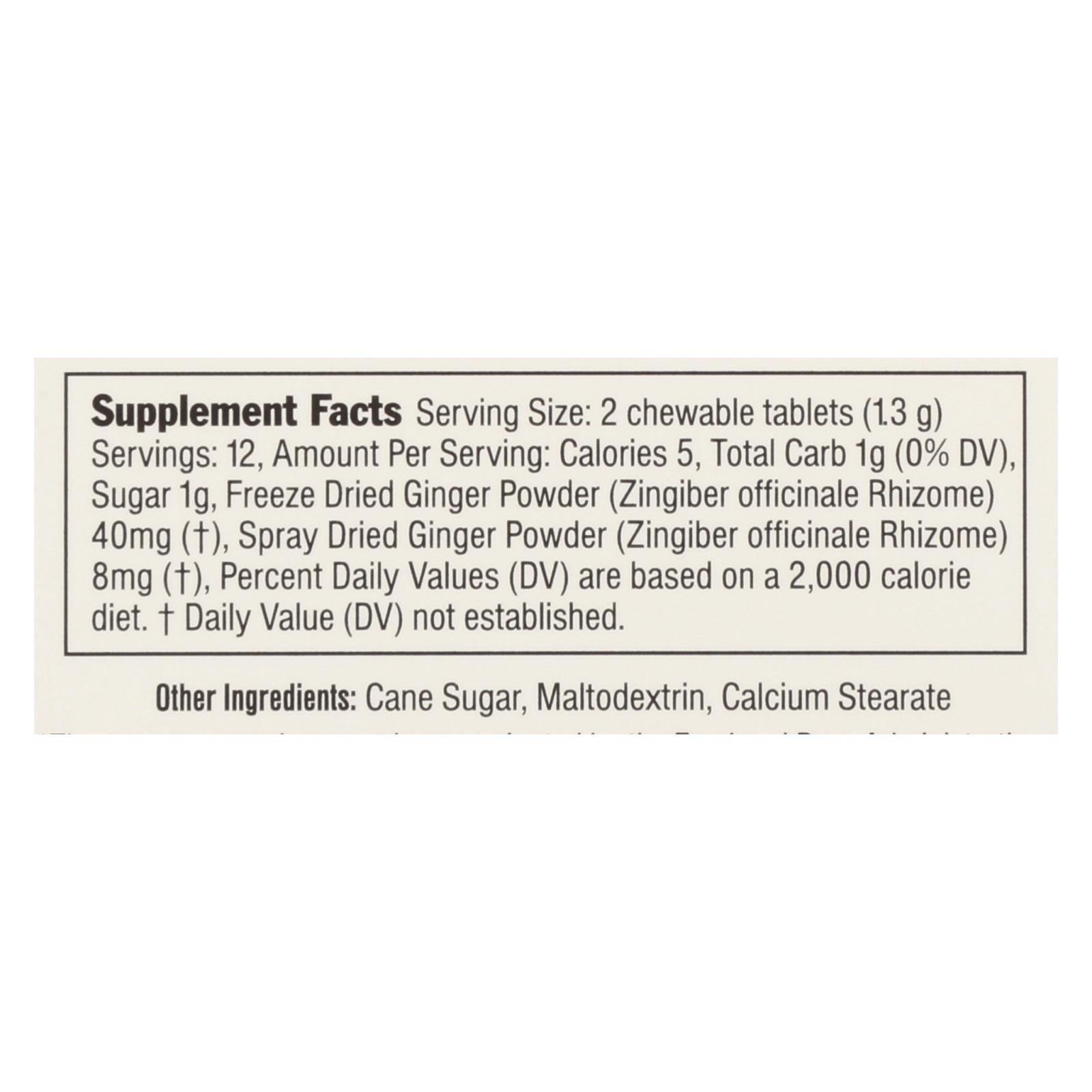 Ginger People Ginger Rescue Strong: Masticables de jengibre potentes para el apoyo digestivo, 24 comprimidos masticables (paquete de 10)