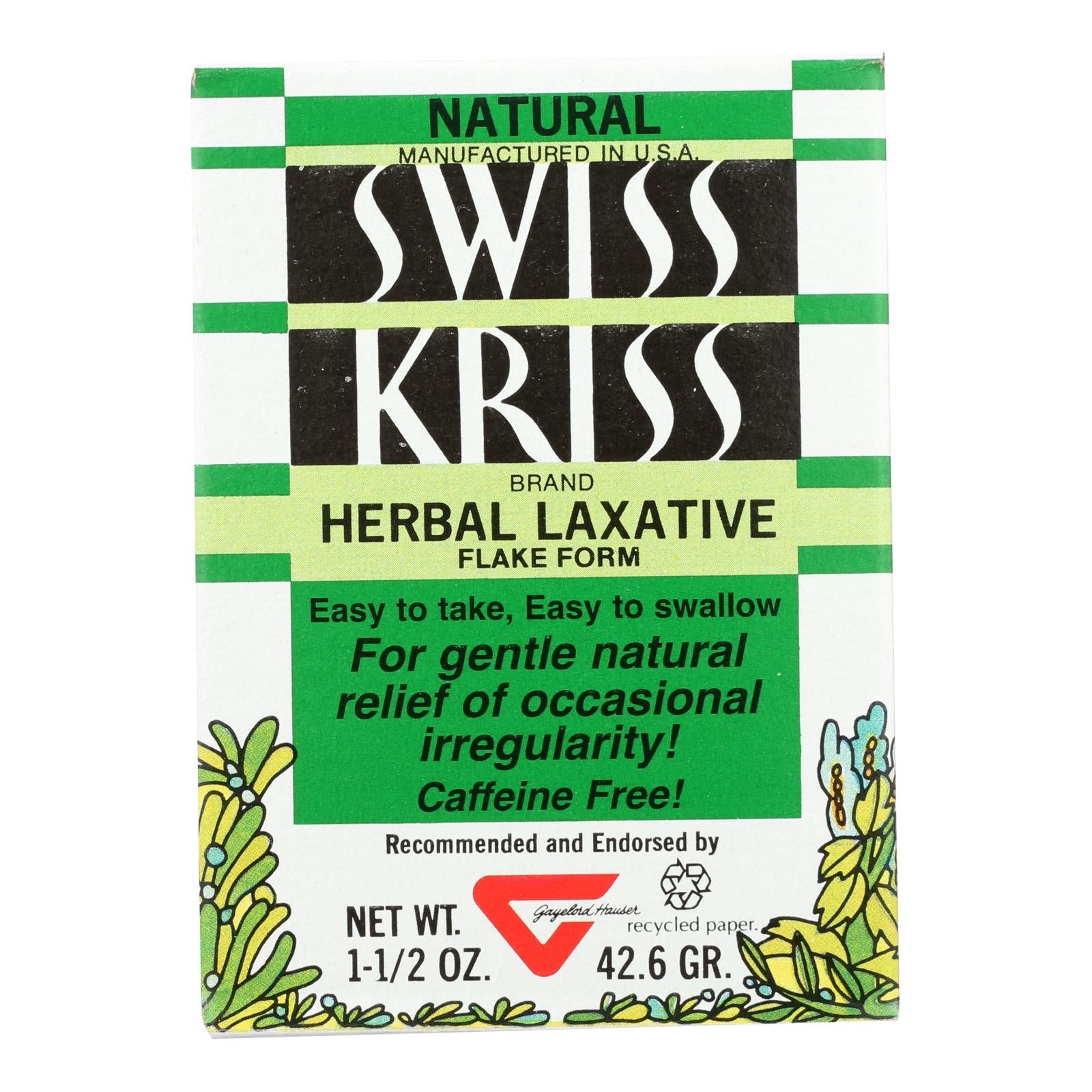 Copos laxantes herbales Swiss Kriss de Modern Natural Products - 1.5 oz