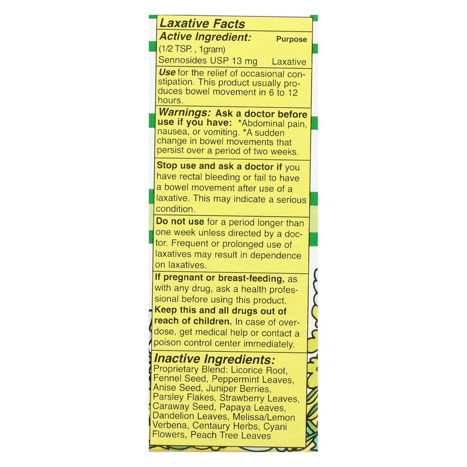 Copos laxantes herbales Swiss Kriss de Modern Natural Products - 1.5 oz
