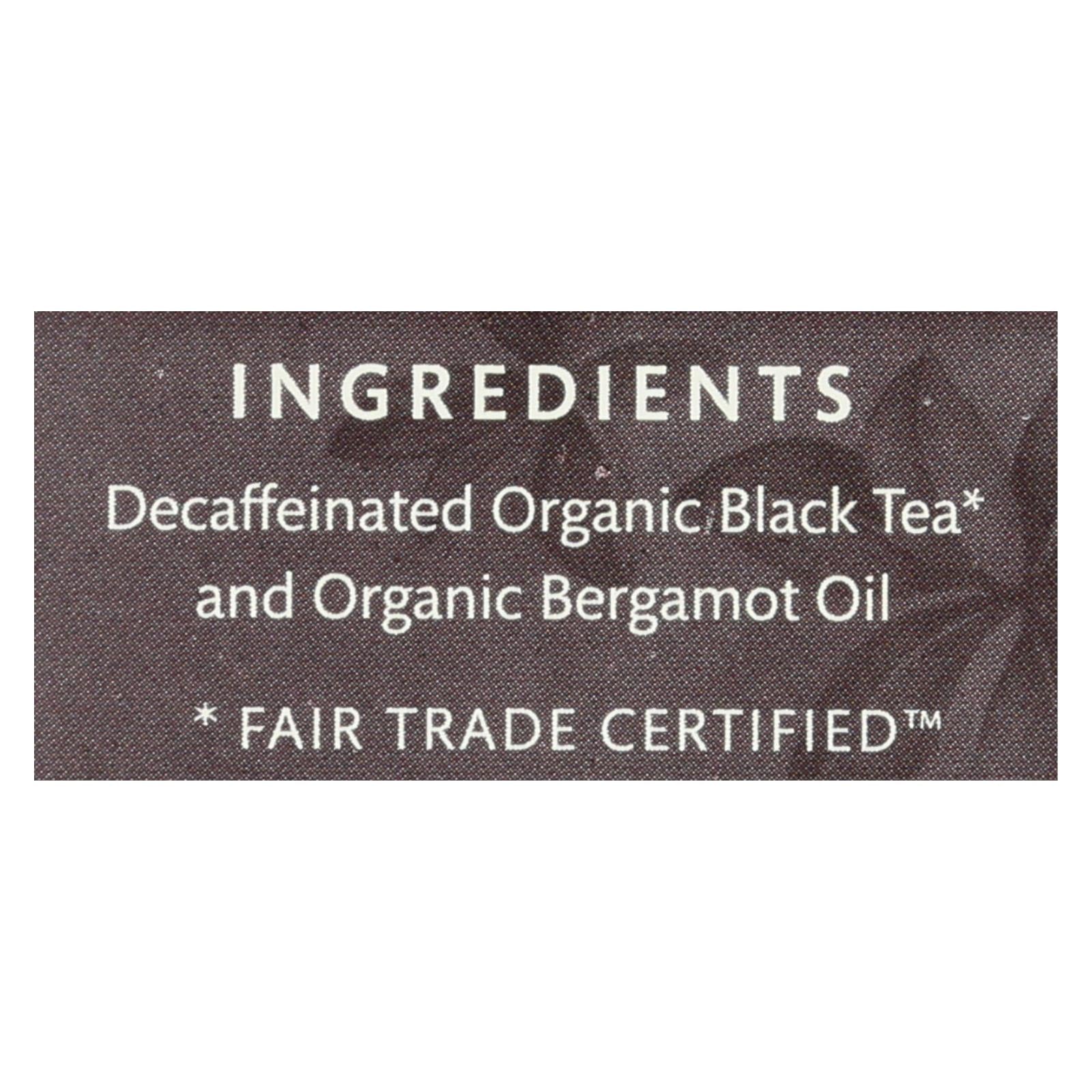 Té Earl Grey descafeinado de Choice Organic Teas (paquete de 6 - 16 bolsitas)