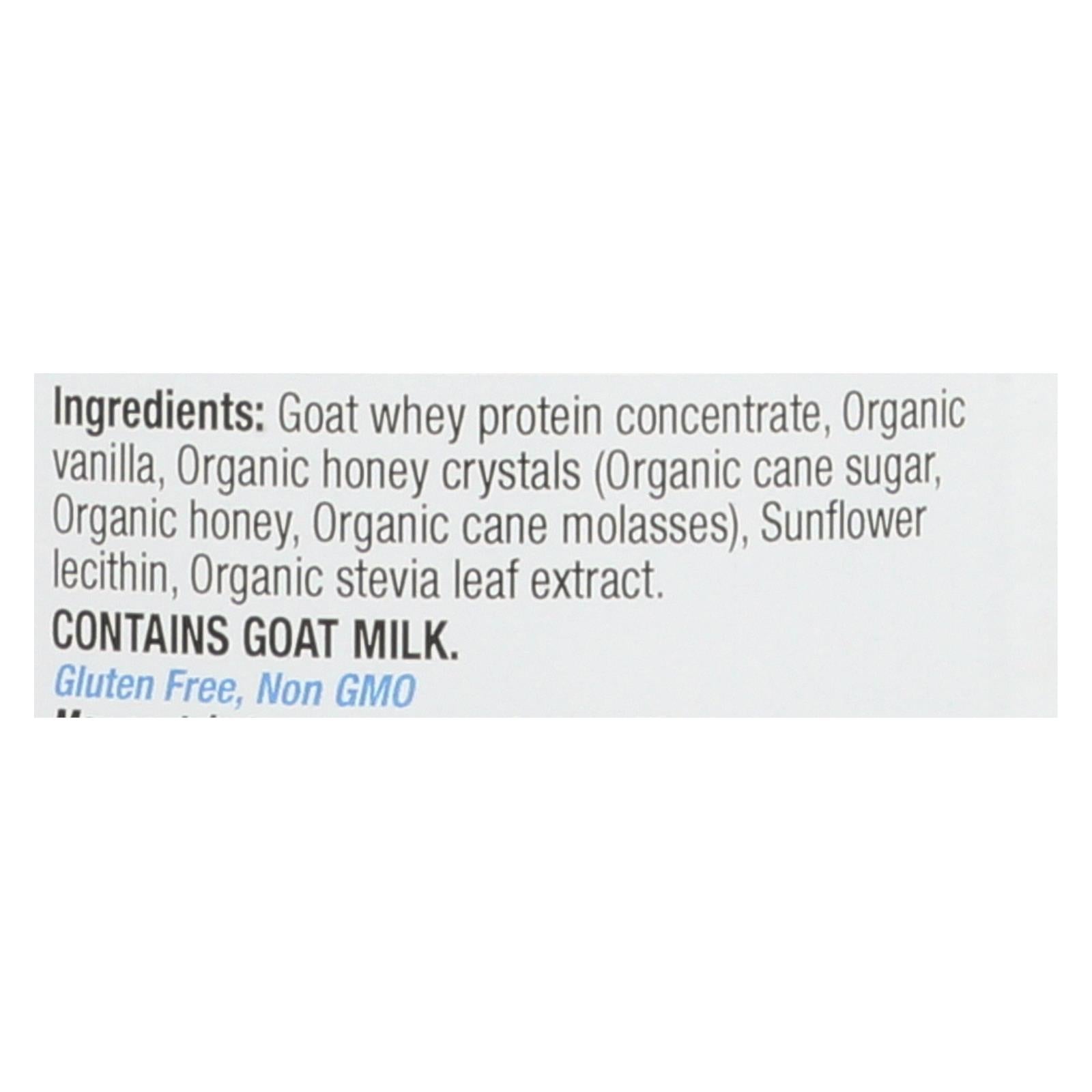 Proteína de suero de leche Tera's (12 oz) - Miel de vainilla y cabra