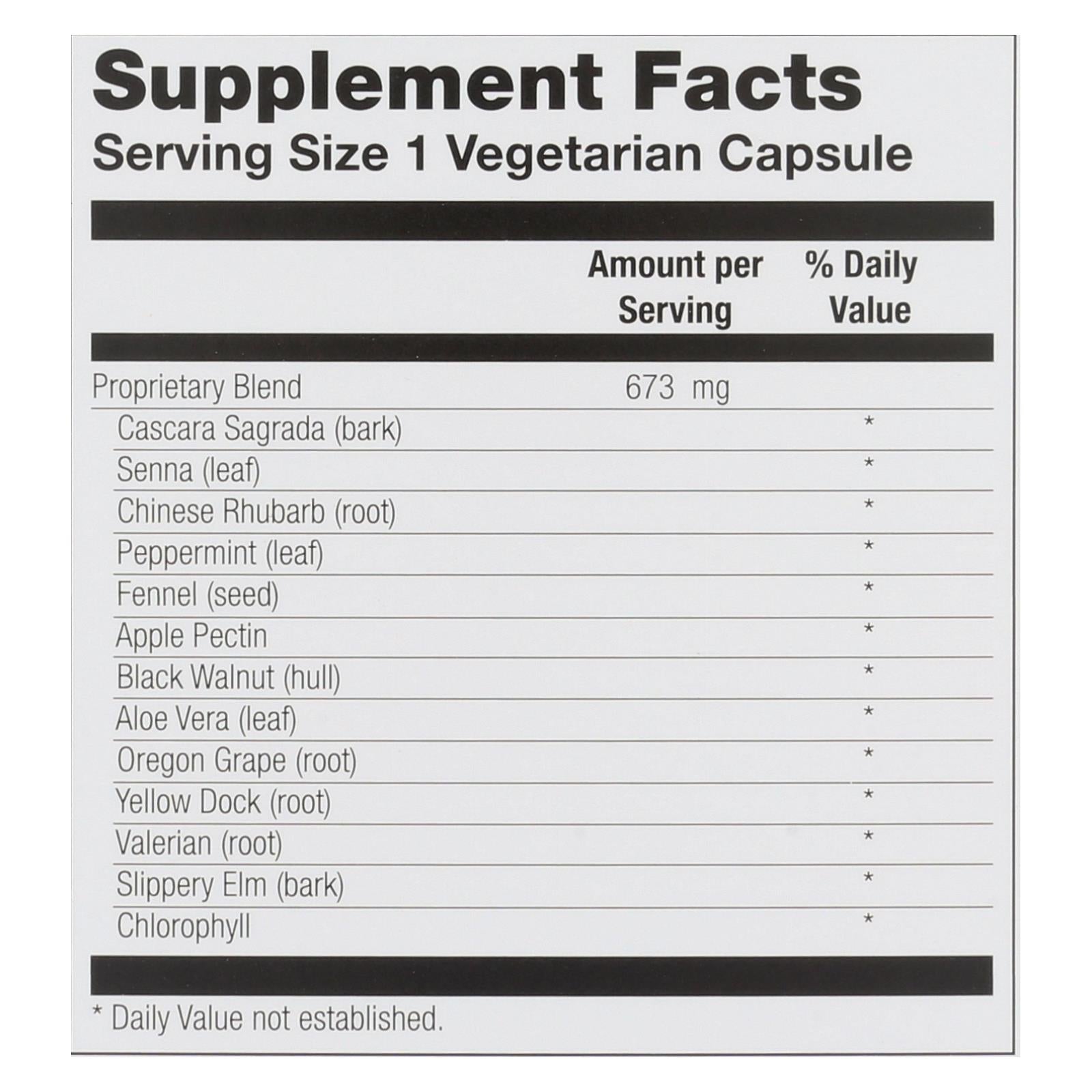 Cápsulas vegetarianas Natural Balance Ultra Colon Clenz, 120 unidades