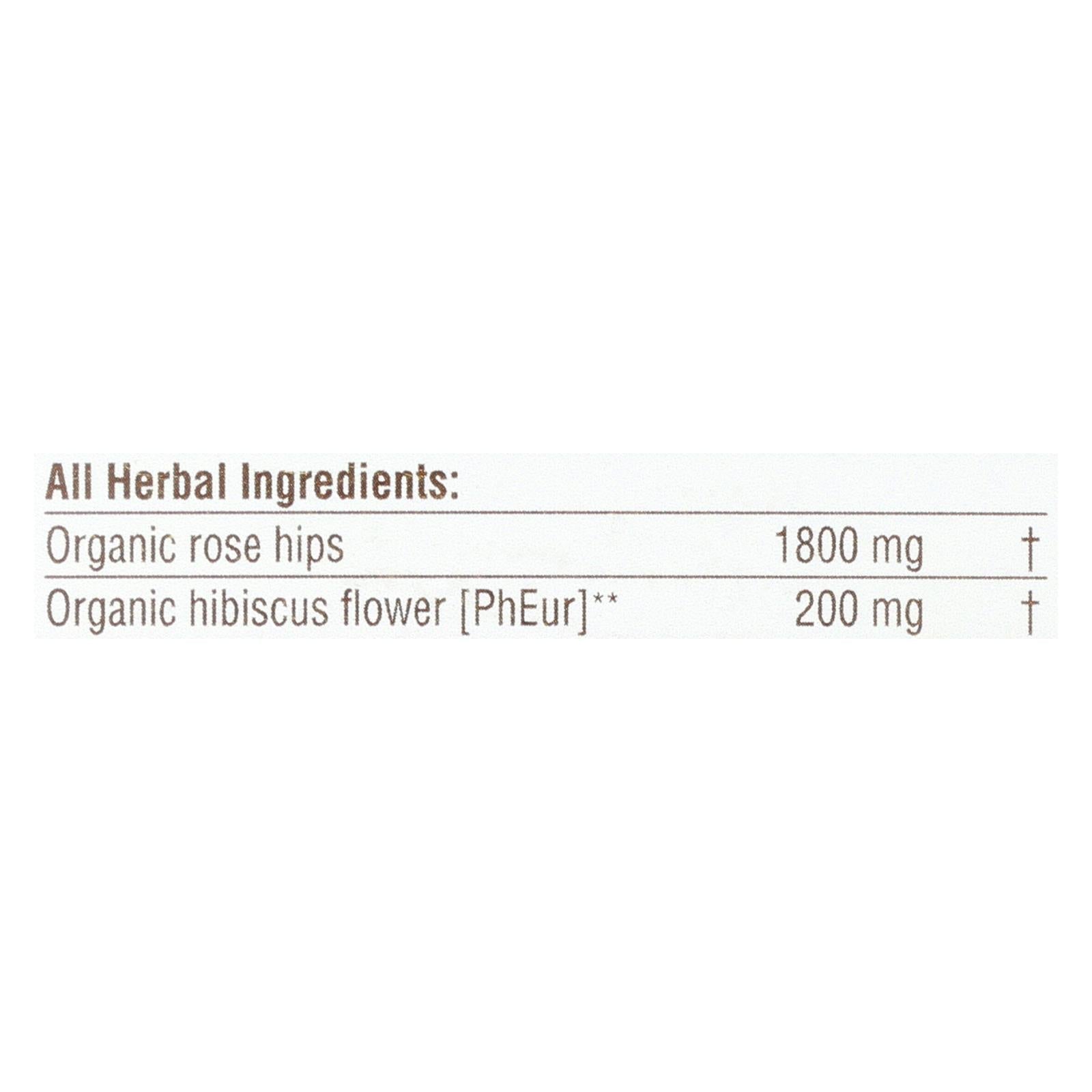 Traditional Medicinals - Organic Herbal Tea: Rose Hips with Hibiscus (16 Count, Pack of 6)