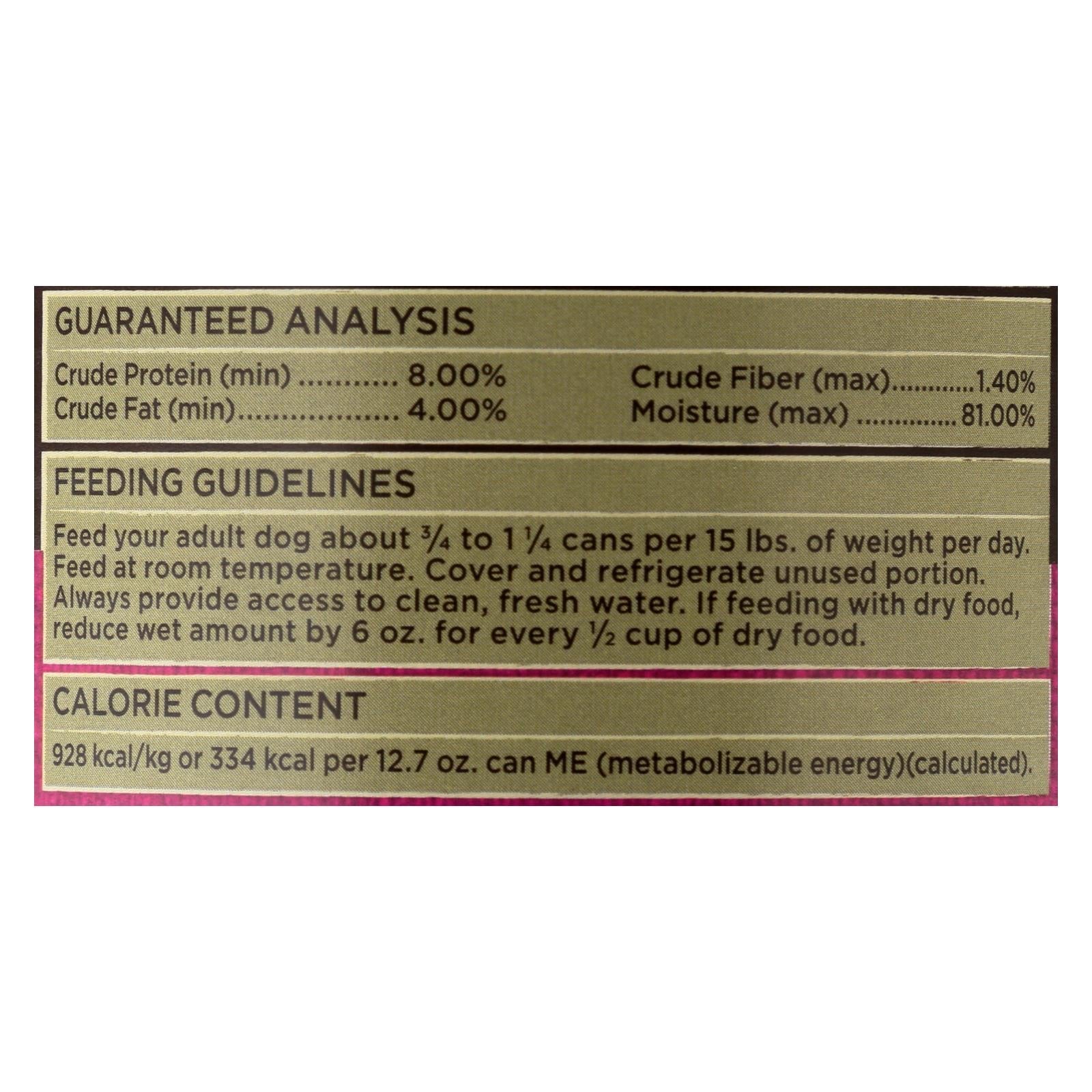 Alimento orgánico para perros Castor &amp; Pollux sin cereales, con pavo, zanahorias frescas y boniatos - 355 g (paquete de 12)