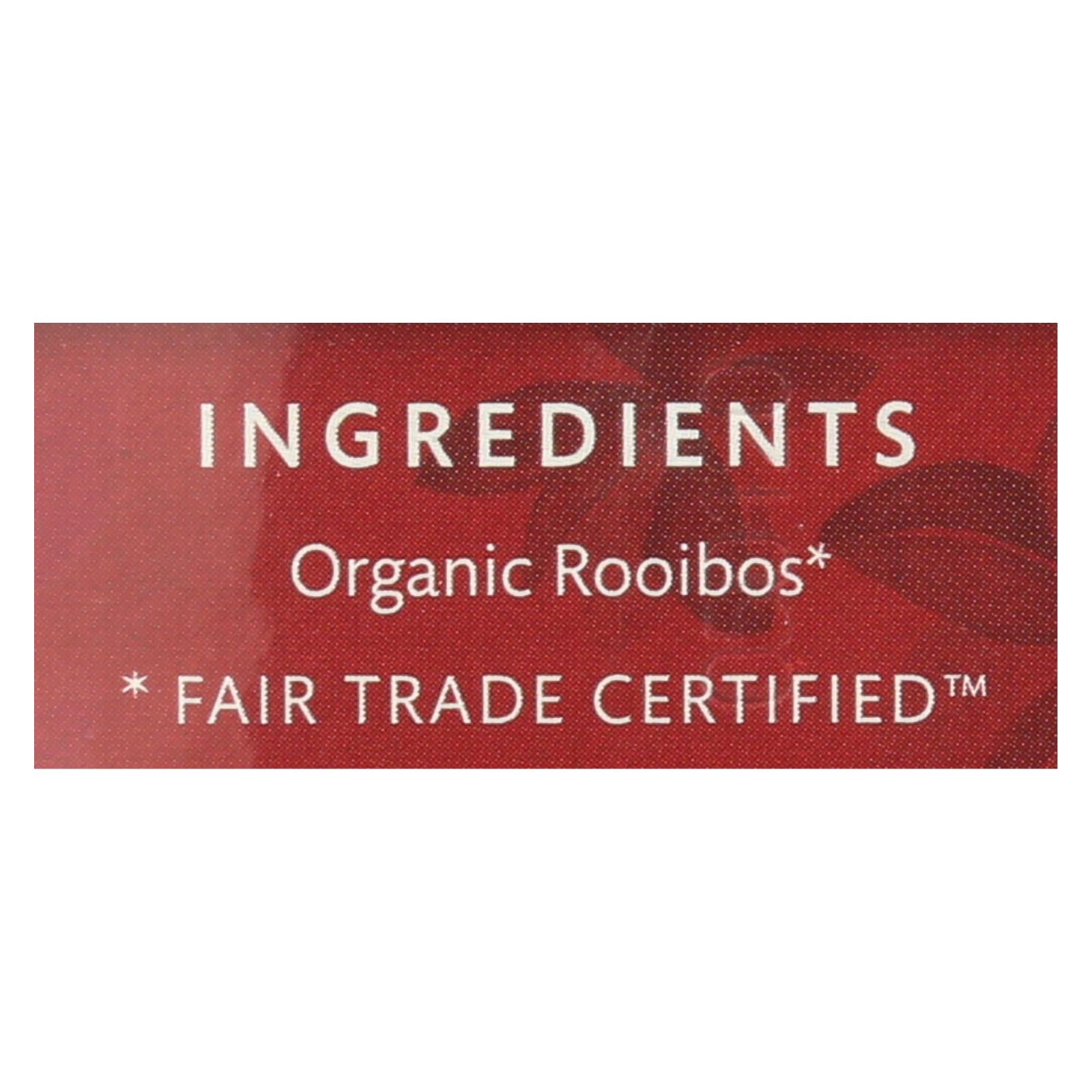 Té Rooibos Rojo Orgánico Choice - 16 bolsitas de té, paquete de 6