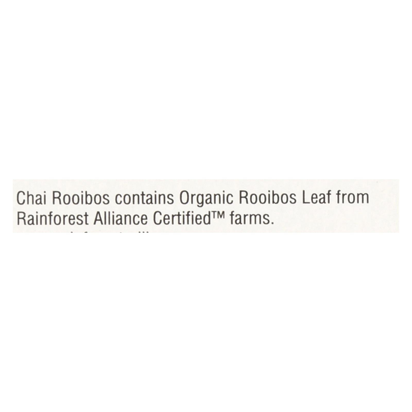 Té de hierbas orgánico Yogi Chai Rooibos sin cafeína, 6 paquetes de 16 bolsitas cada uno