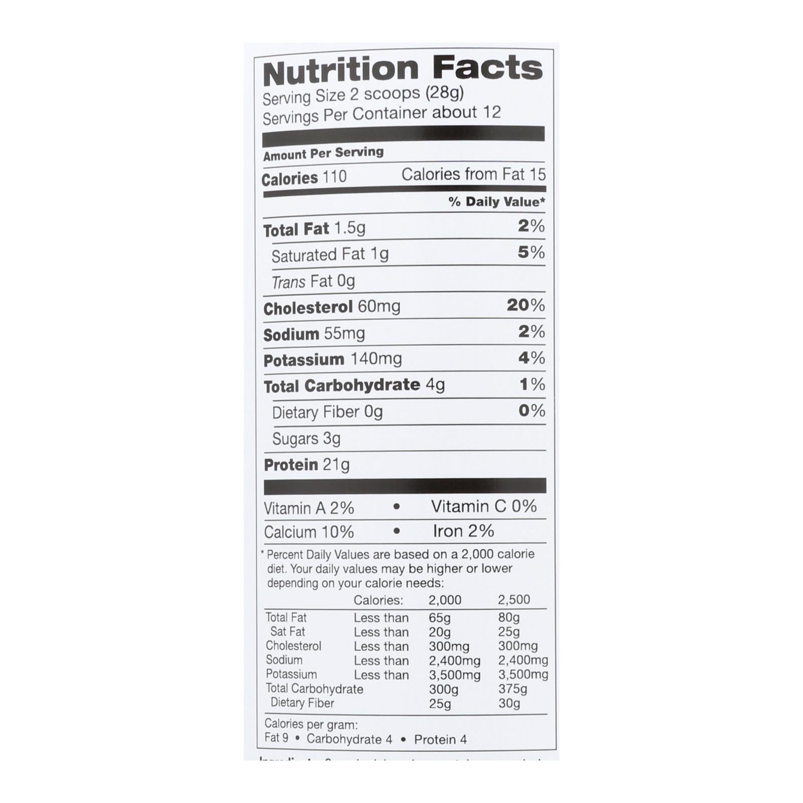 Proteína de suero en polvo orgánica Teras - Sabor a vainilla bourbon - 12 oz.