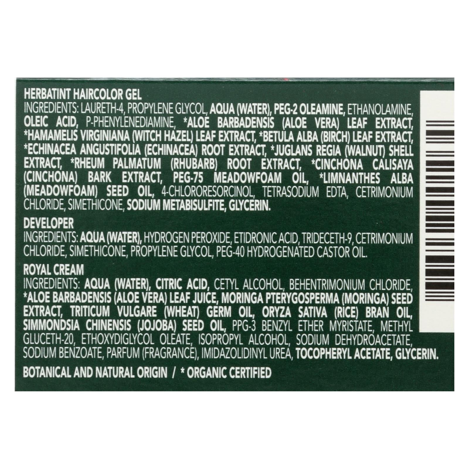 Gel colorante permanente a base de hierbas Herbatint 4N Castaño - 135 ml
